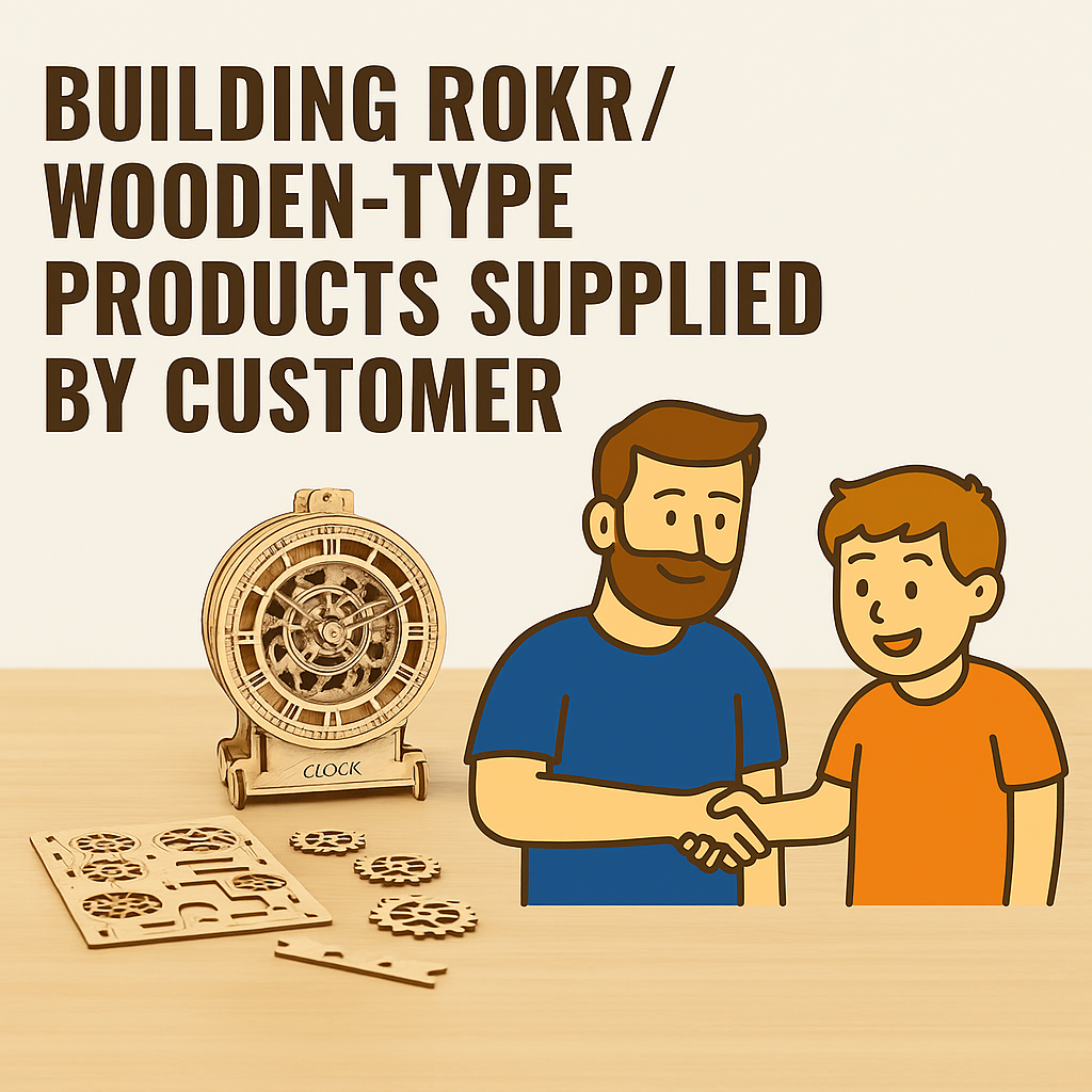 Build Service for ROKR/Wooden-Type Product (per 50 pieces)