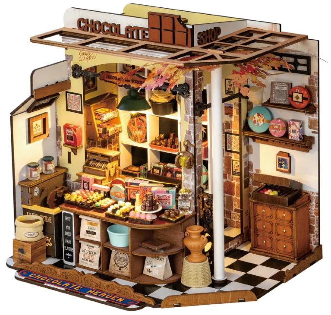FINISHED PRODUCT - Rolife Henry's Chocolate DIY Miniature House