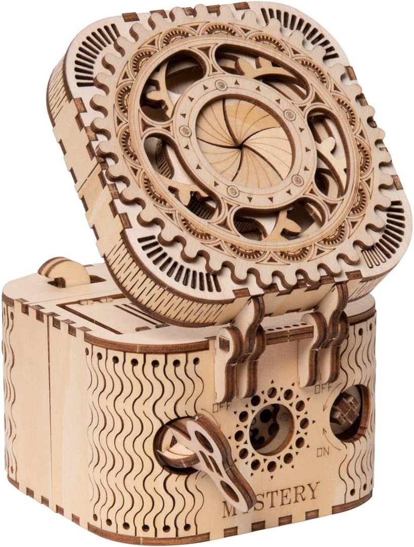 FINISHED PRODUCT - ROKR 3D Wooden Puzzle Password Box Model Kits