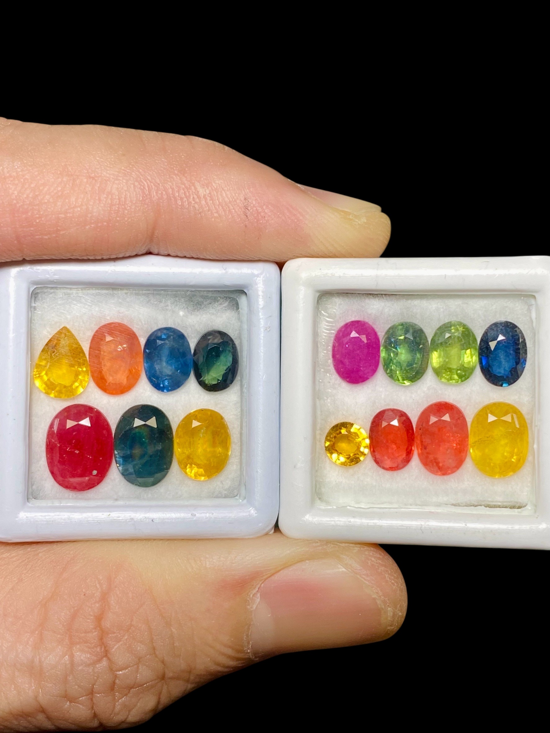Multicolored Sapphire Gemstone Collection