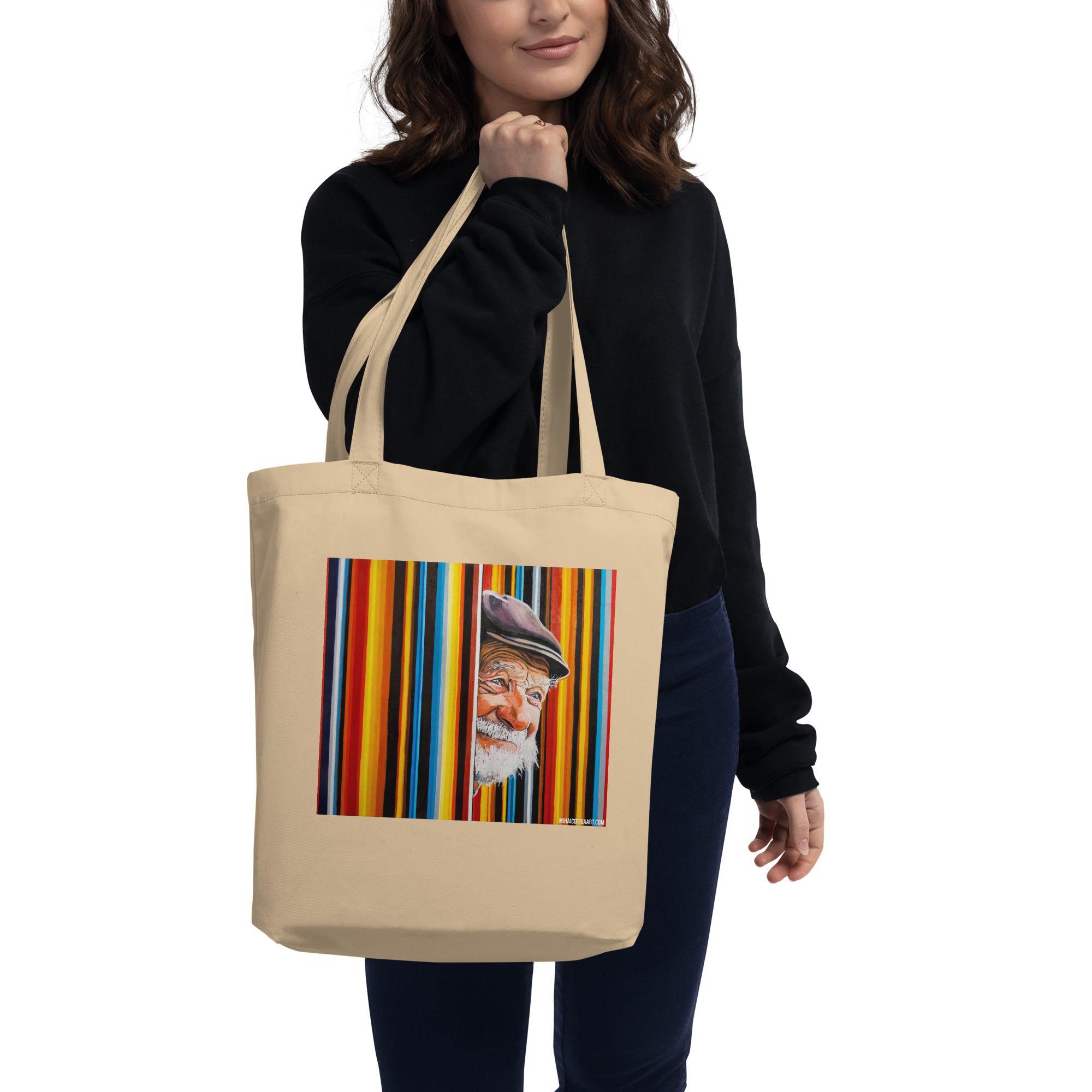 Gently Peeking Eco Tote Bag