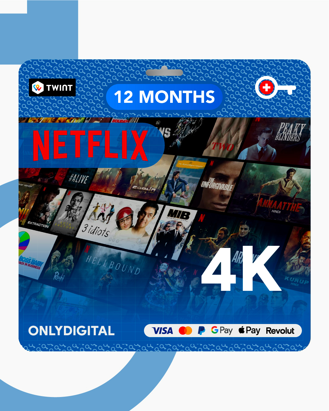 Netflix 4K 12 Mois - Profil Privé