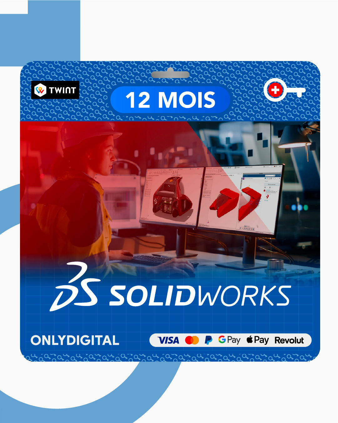 SOLIDWORKS Premium 2024 - 12 Mois