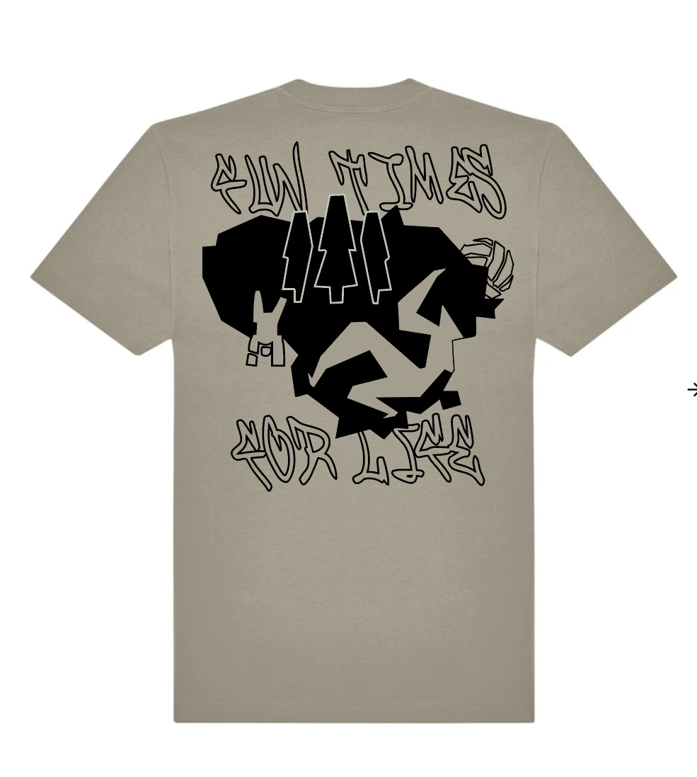 Smėlio spalvos marškinėliai