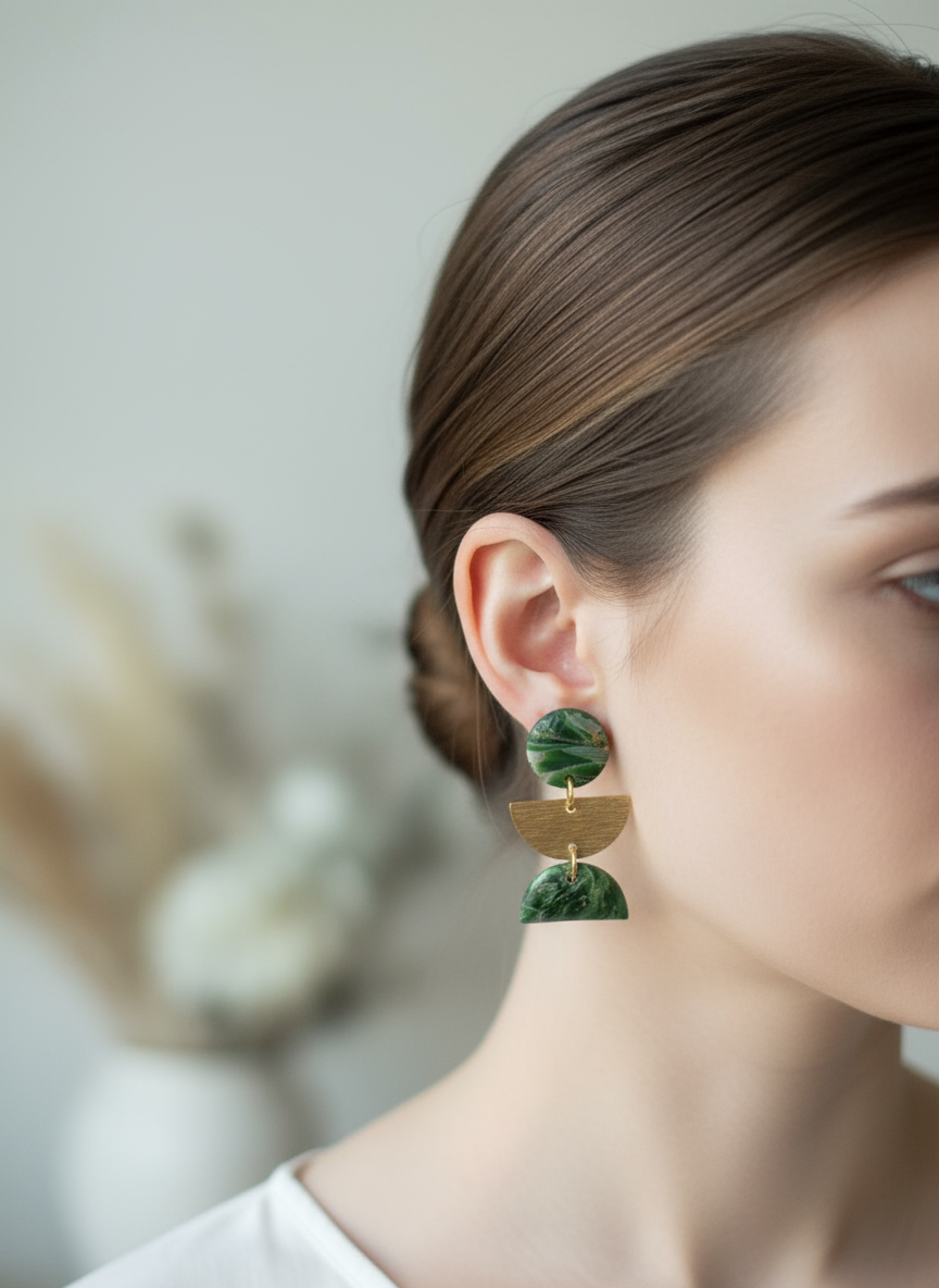 Kolczyki Świąteczne – Art Deco