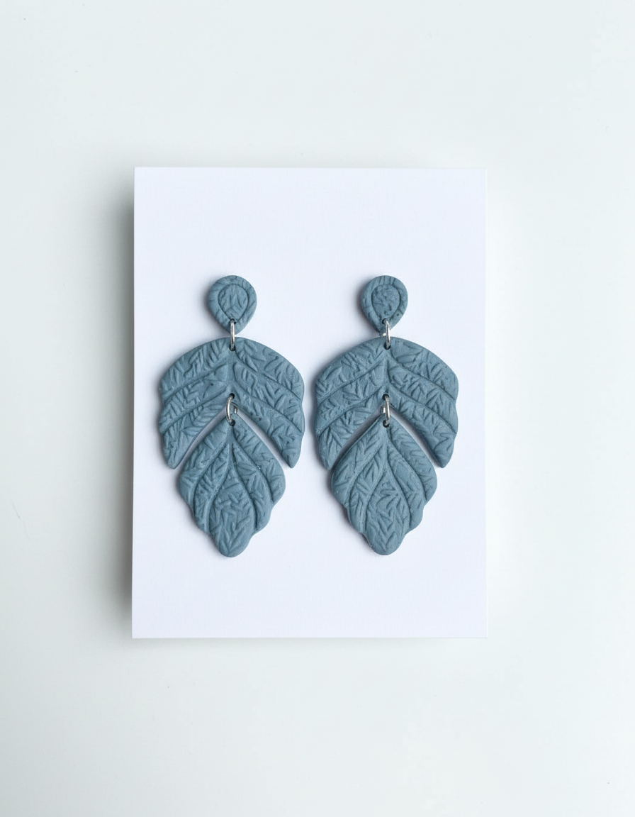 Kolczyki Liście XXL