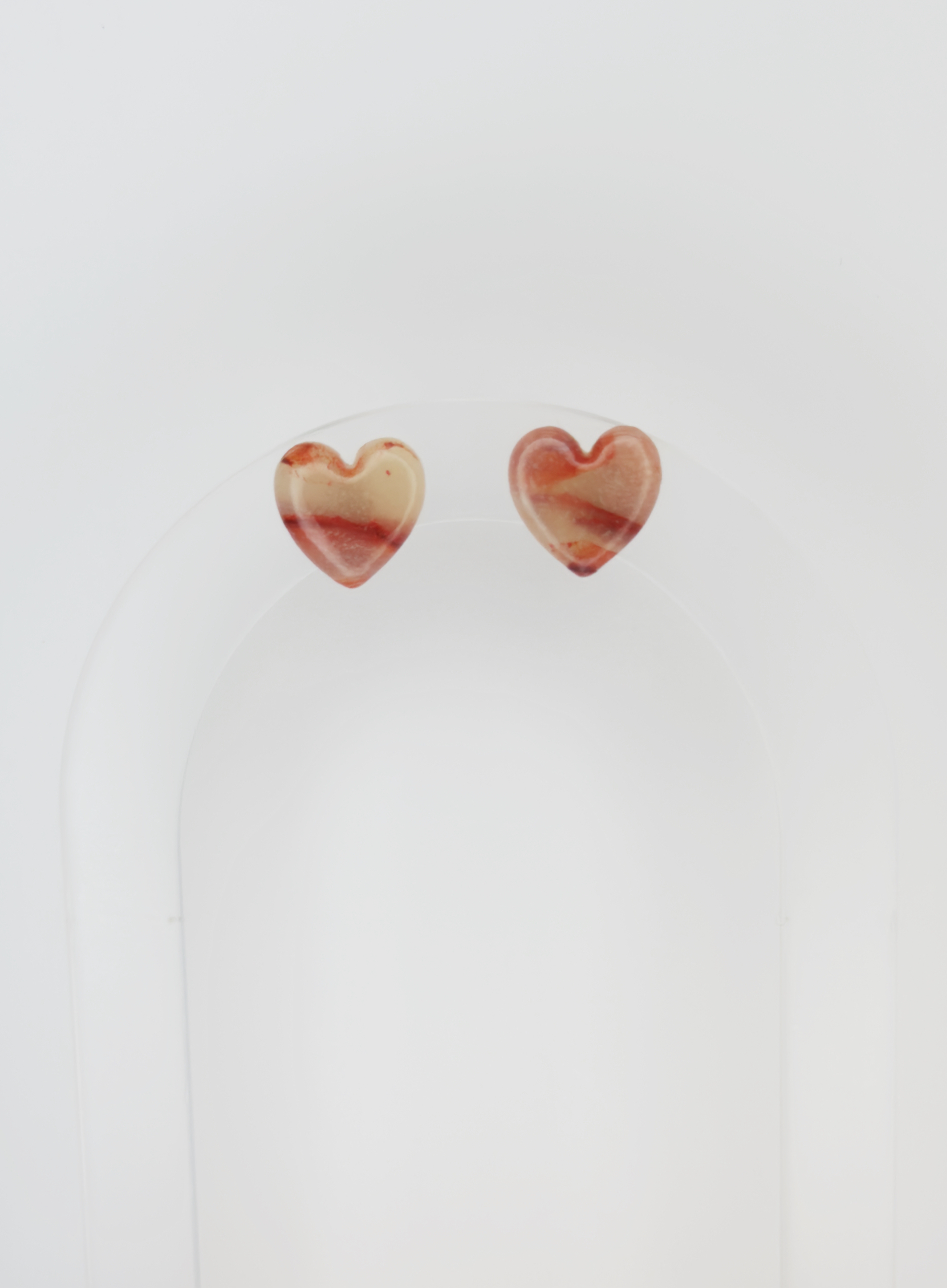 Kolczyki Gemstone - czerwone serca