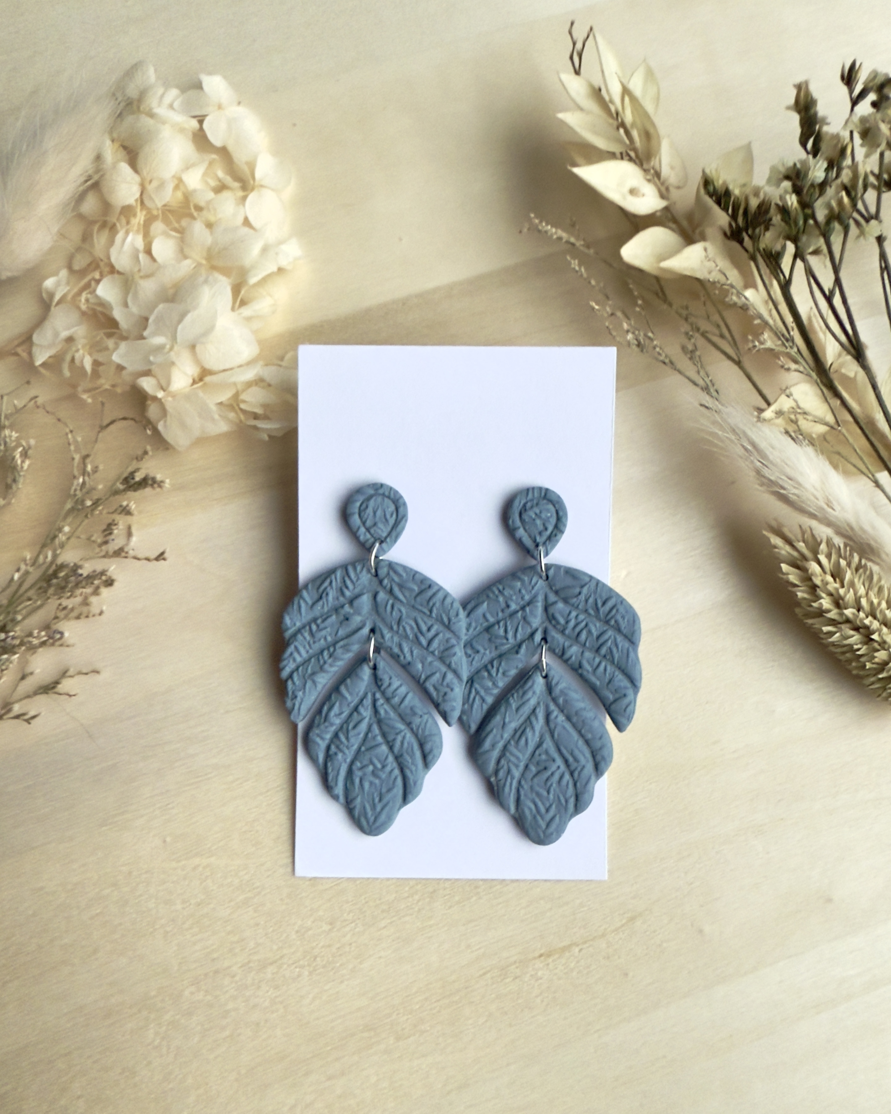 Kolczyki Liście XXL