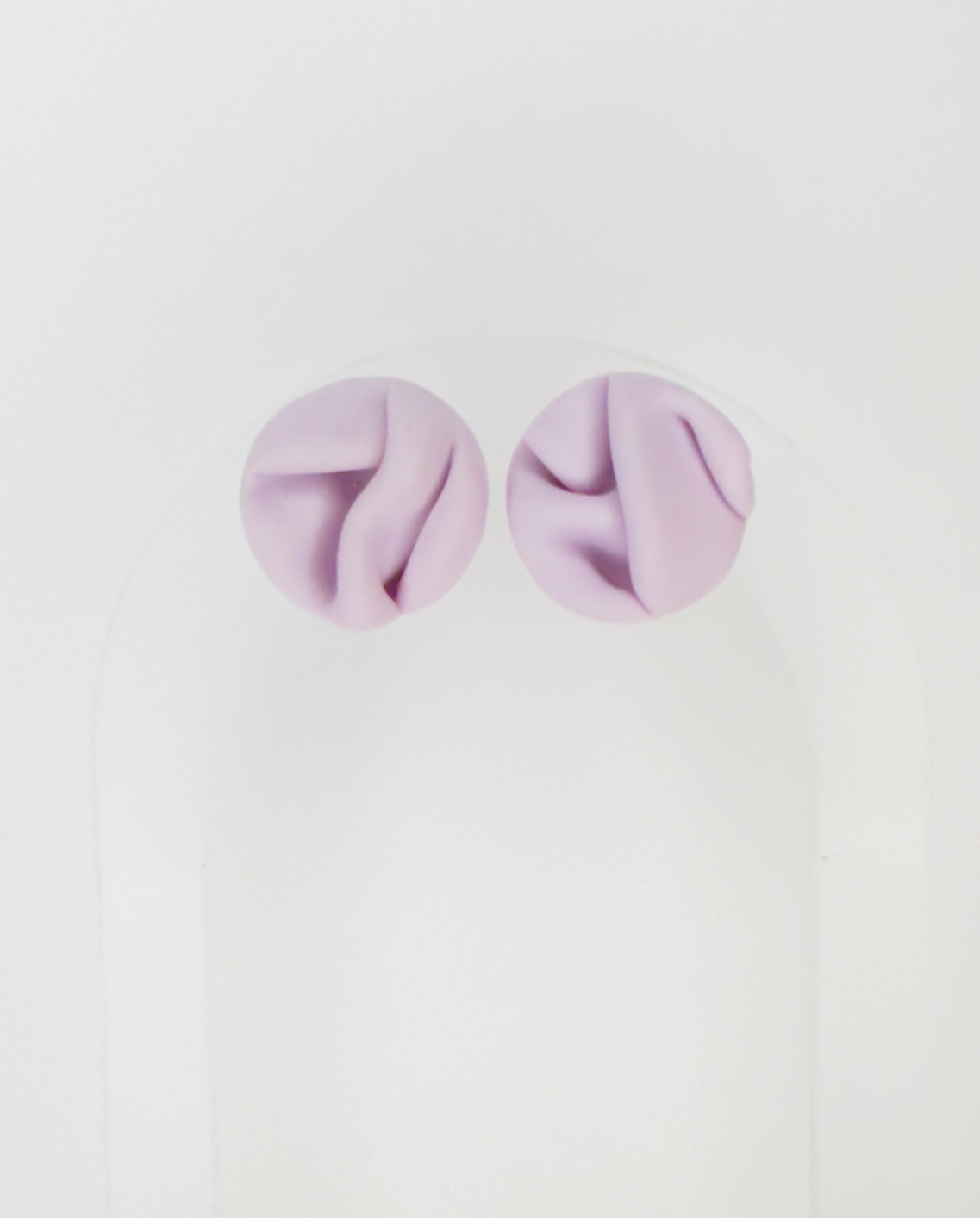 Fioletowe kolczyki Fabric