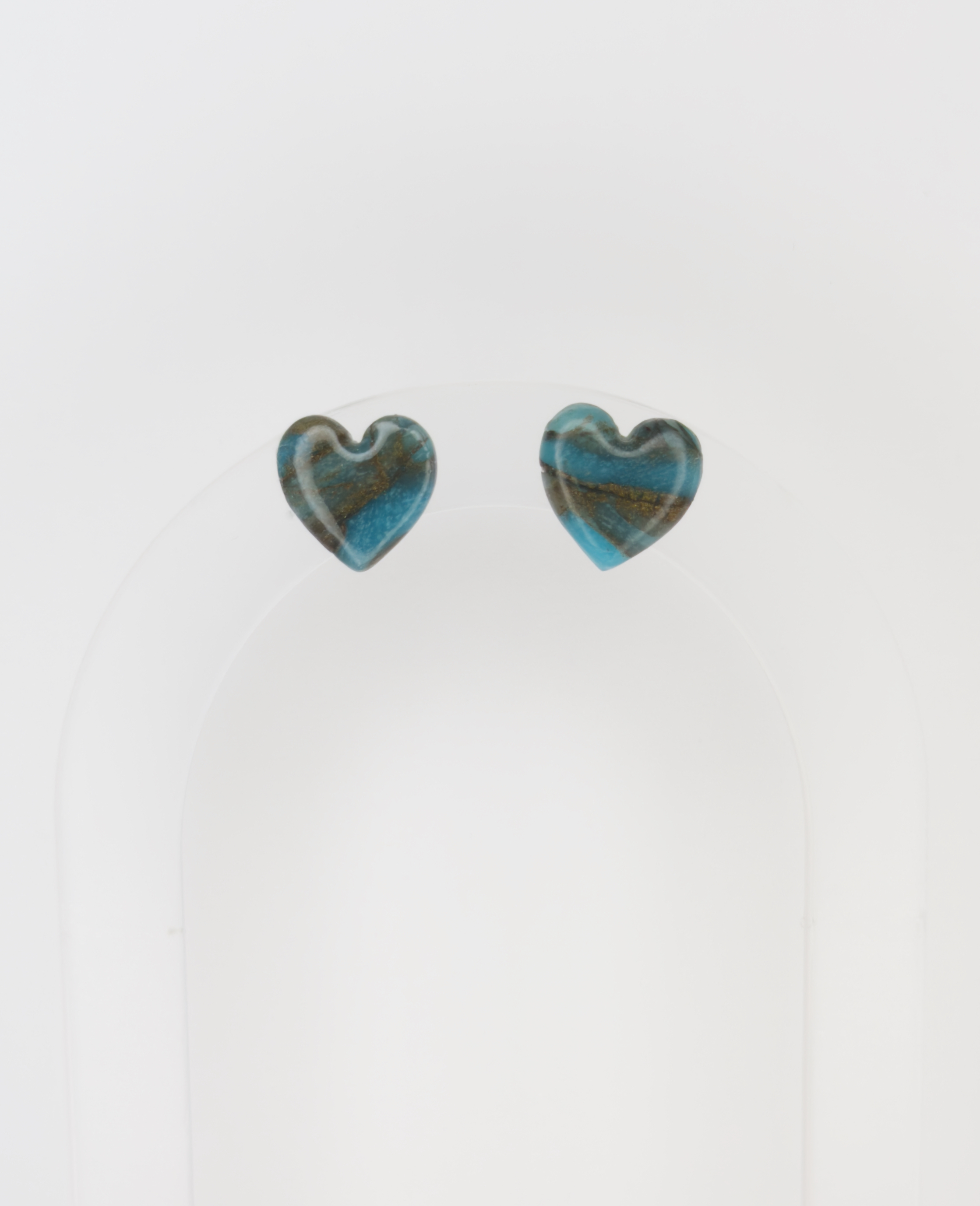 Kolczyki Gemstone - niebieskie serca