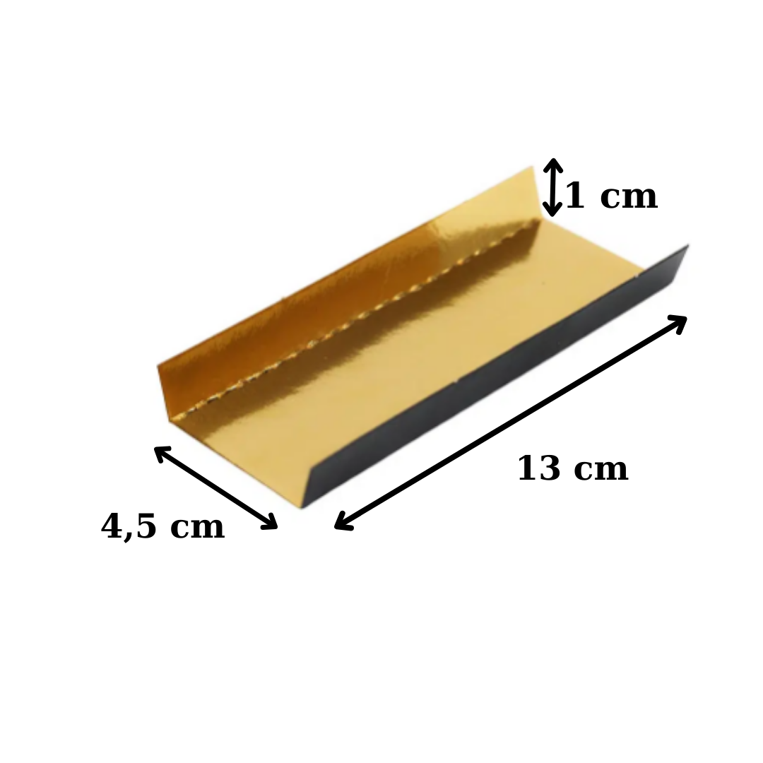 Lot de 200 Supports à Eclair - Fond Plie - 13 x 4.5 cm Carton - 