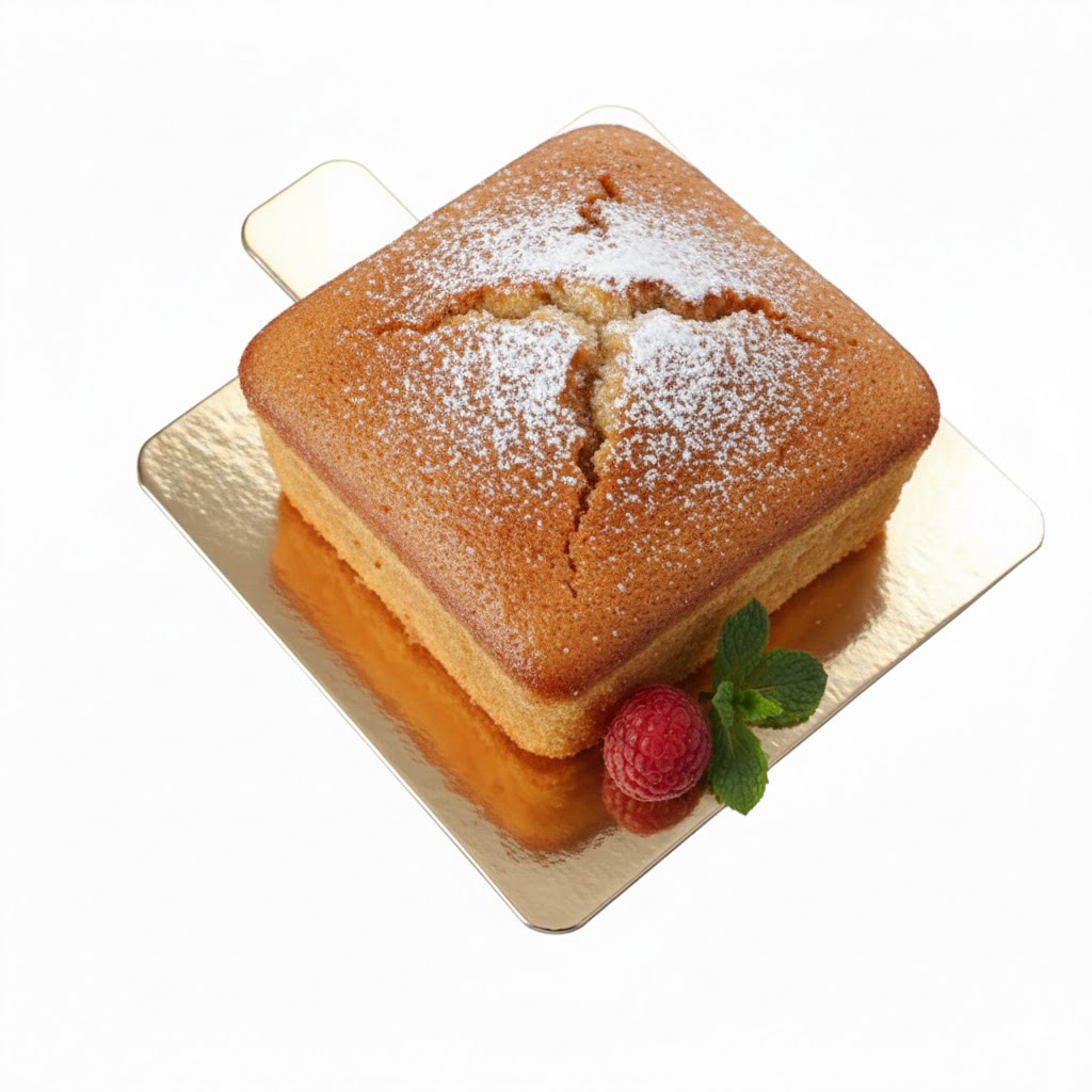 Lot de 100 Supports à Gâteaux 8 x 8 cm avec Languette -Carré - Or/Noir - 