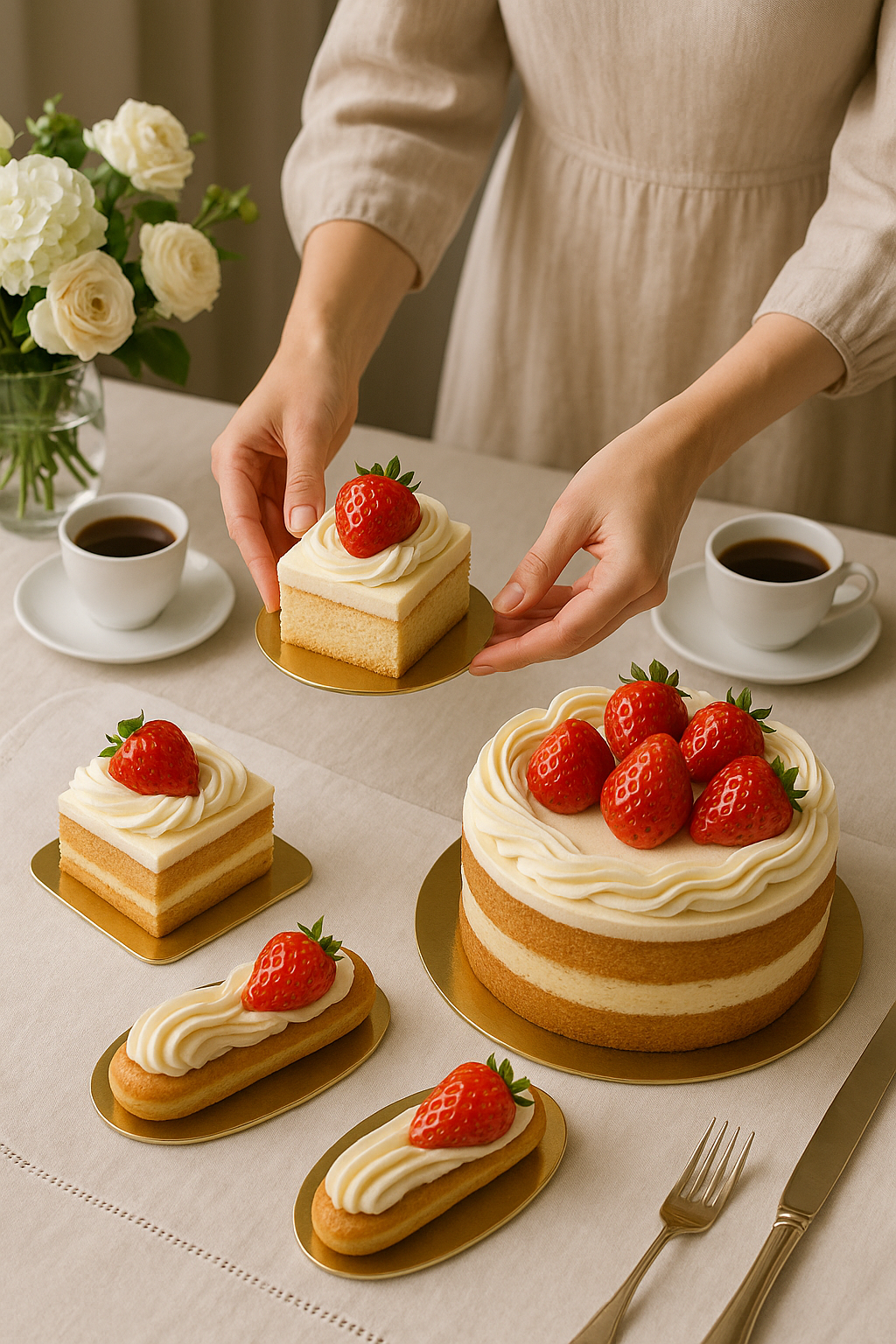 Lot de 50 Supports à Gâteaux Ronds - Diamètre 24 cm - Carton Réversible Doré & Noir  