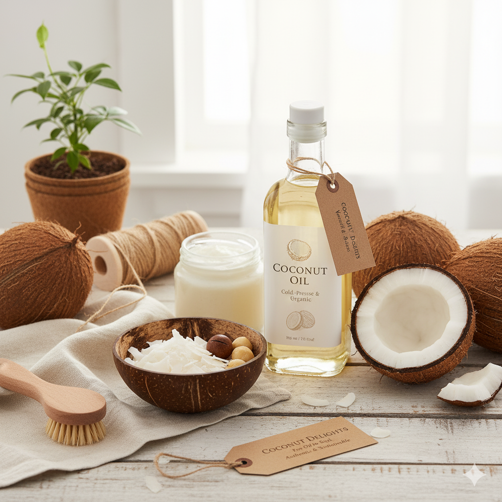 Organic Cold-Pressed Coconut Oil