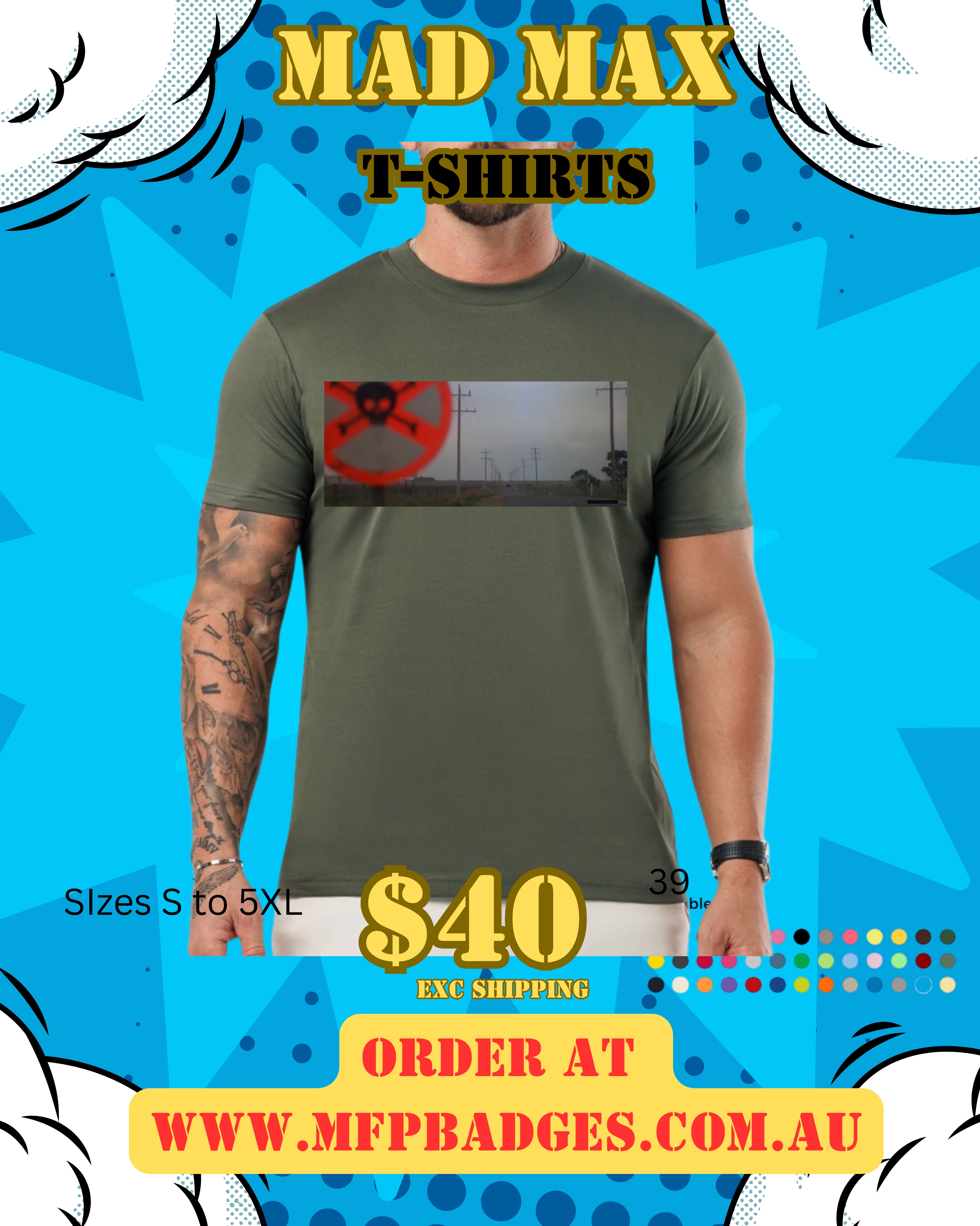 Mad Max Prohibited Area T-Shirt | Max Enters Forbidden Zone Movie Tee