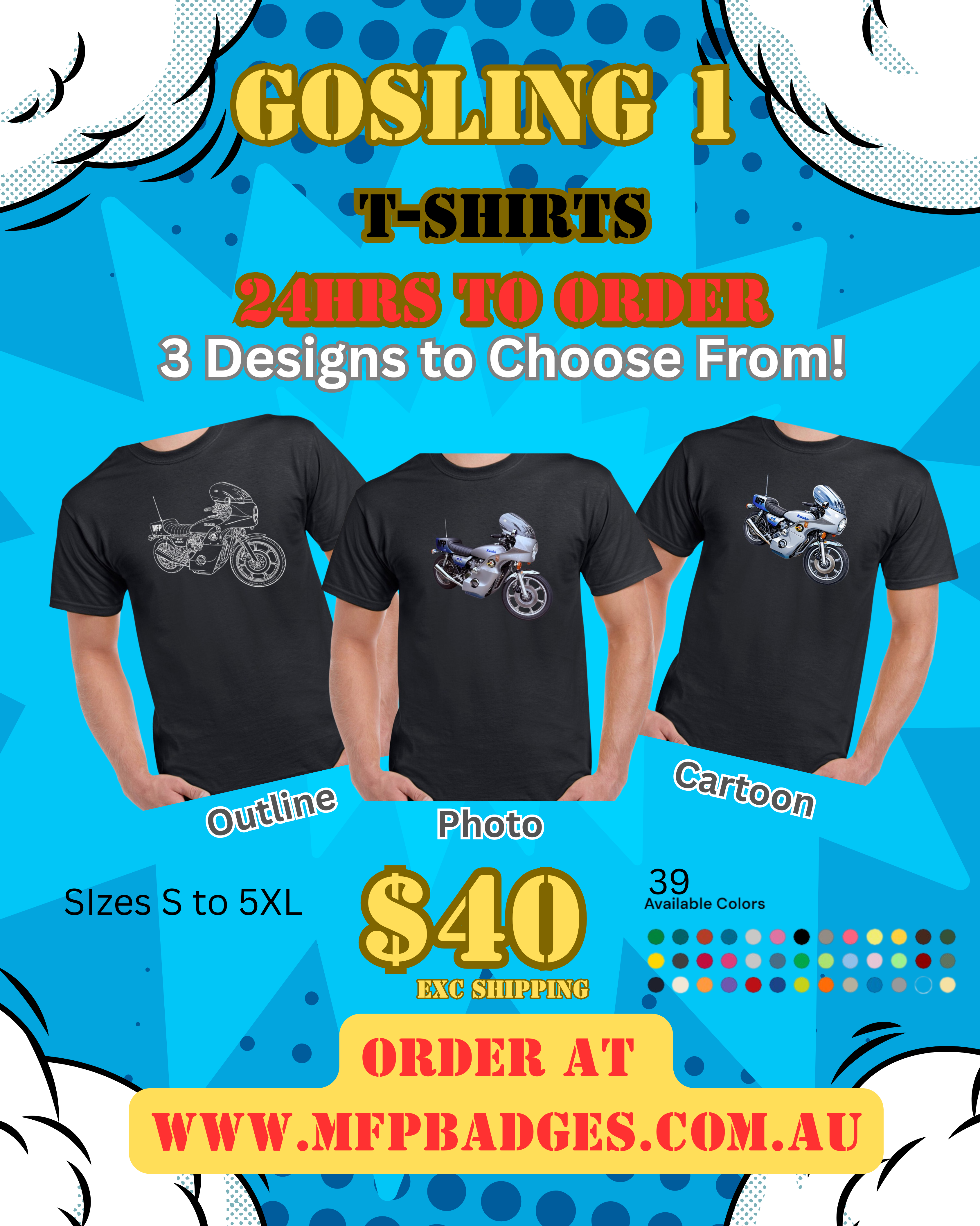 Gosling 1 T-Shirt - Cartoon Style