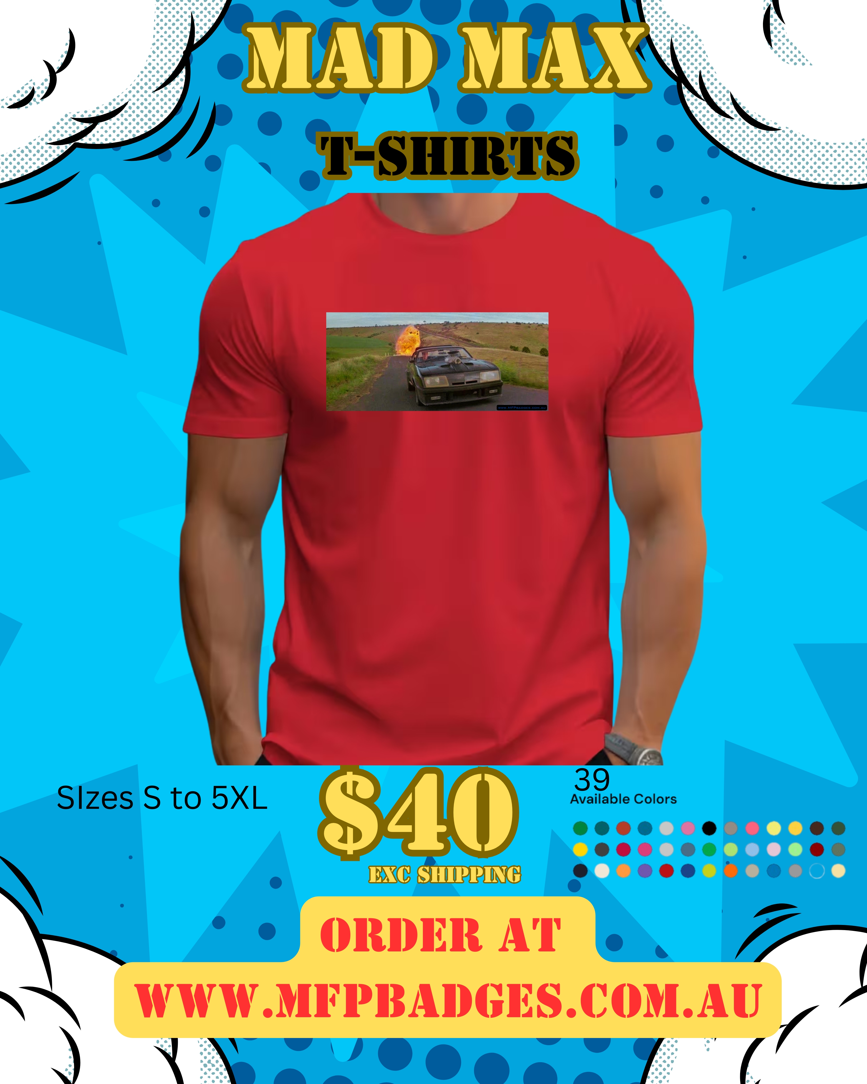 Mad Max Final Explosion Scene T-Shirt | Classic Interceptor Movie Tee
