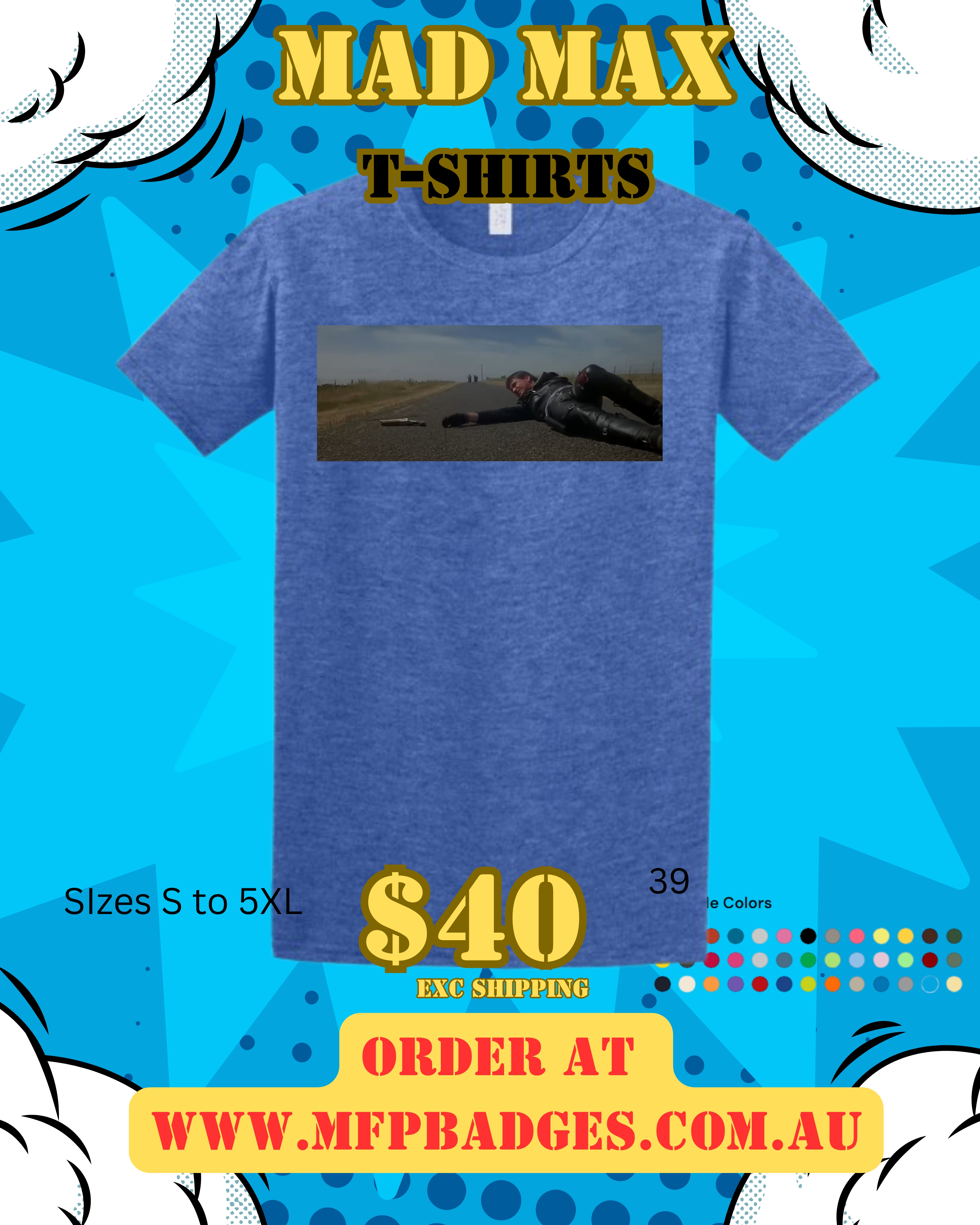 Mad Max Max Down But Not Out T-Shirt | Iconic Road Warrior Movie Tee