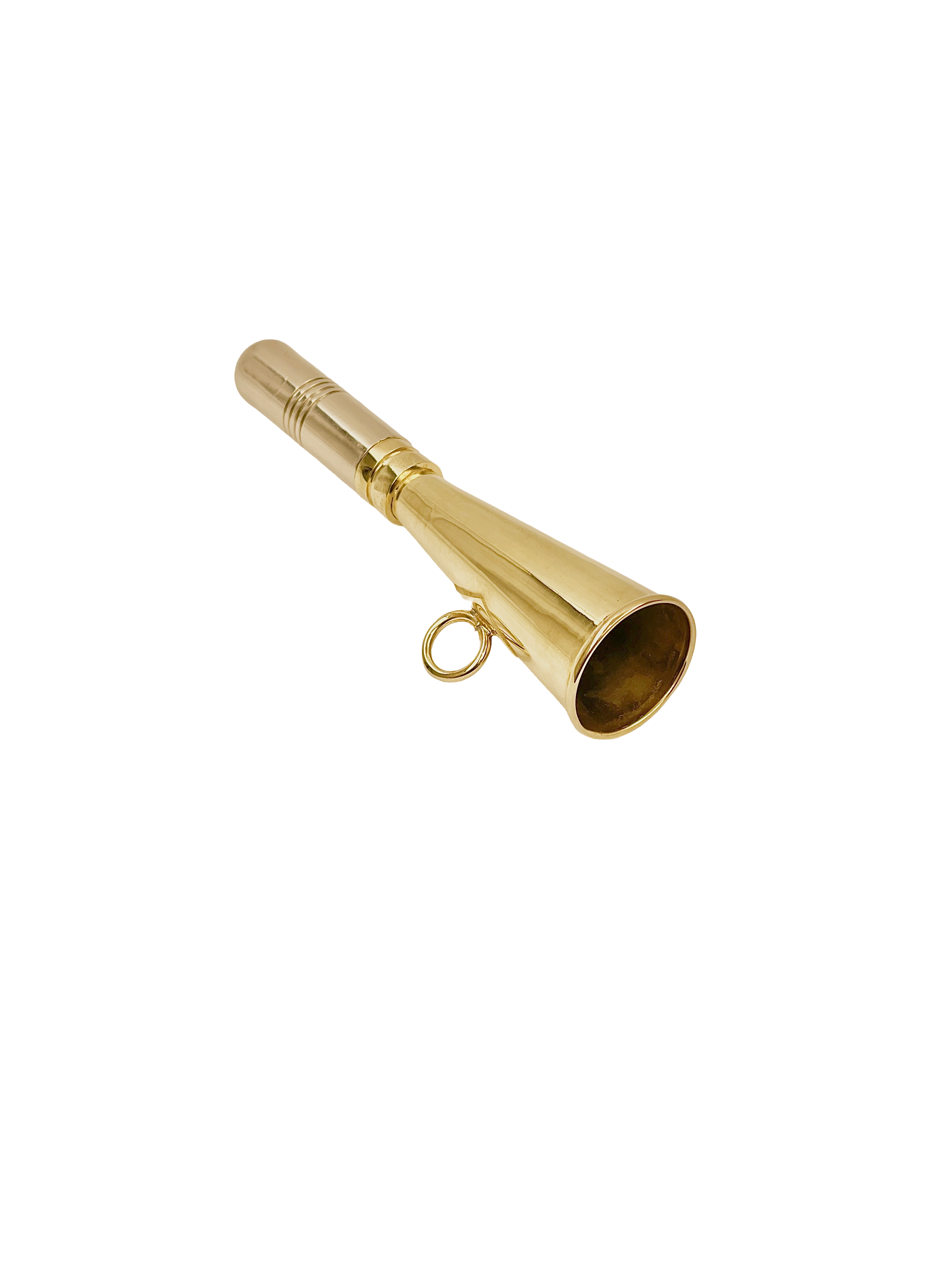 12 cm brass horn with Nickle mouth piece