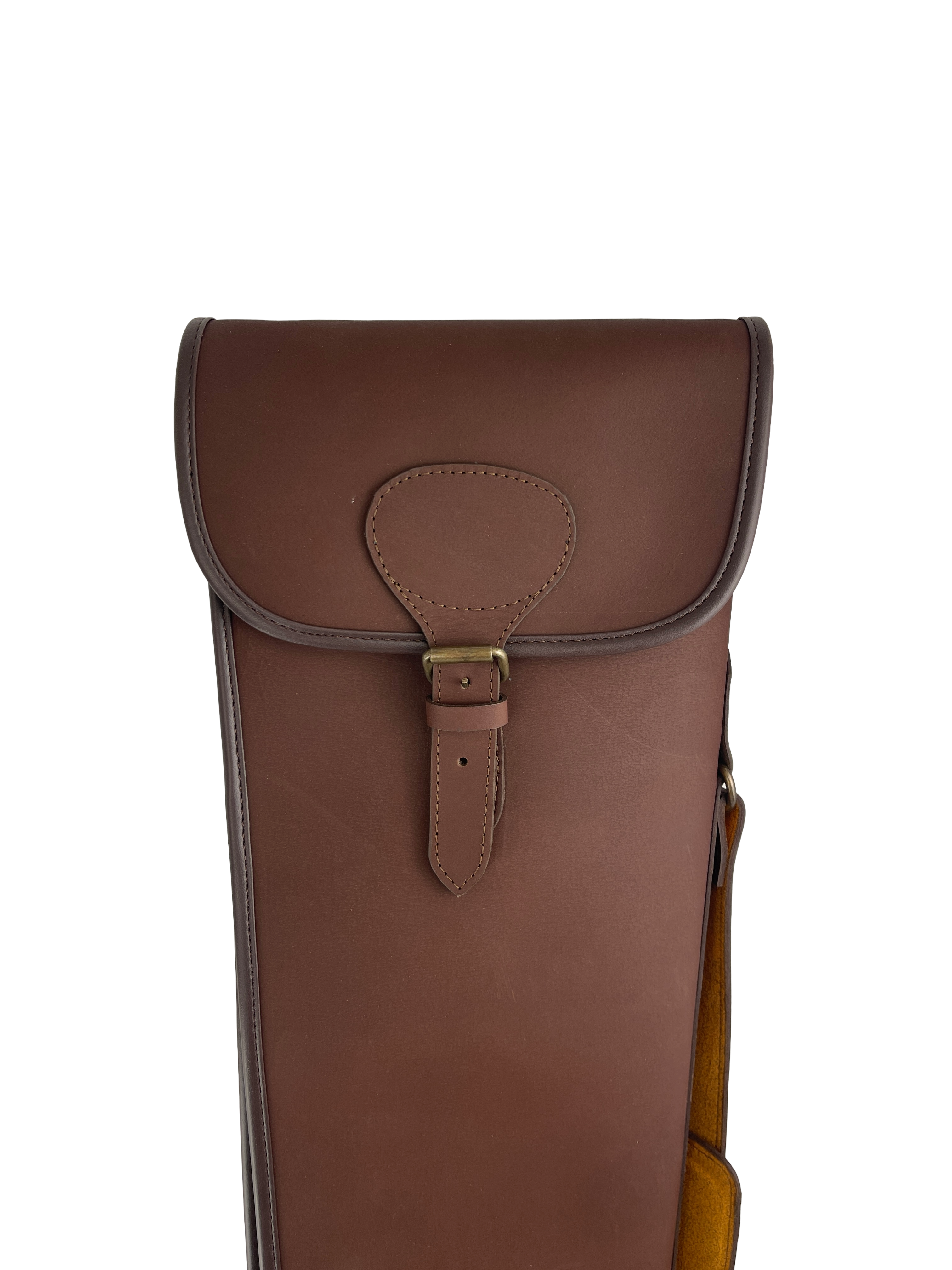 Full-Leather Gun Slip, fur Interior & Antique Hardware