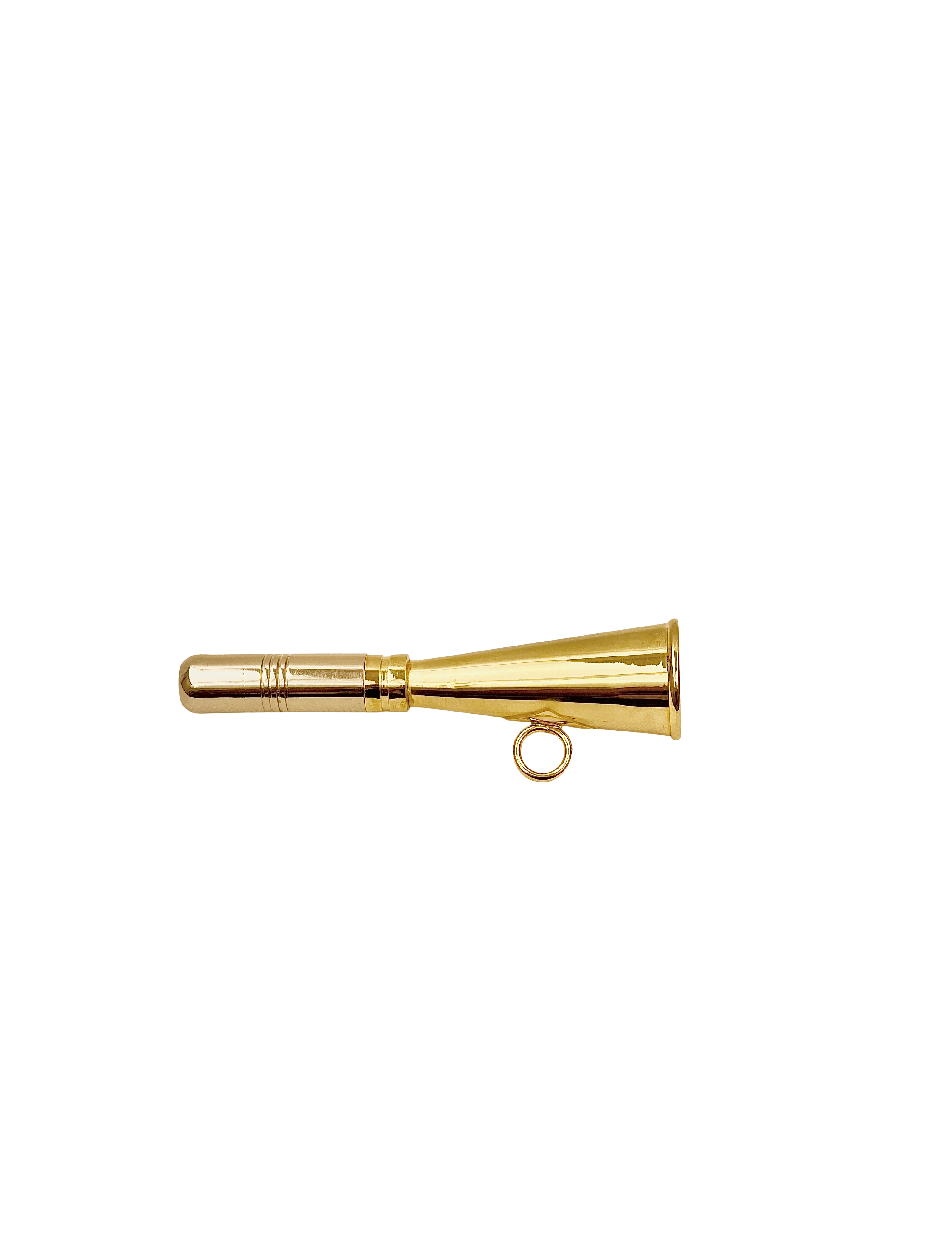 12 cm brass horn with Nickle mouth piece