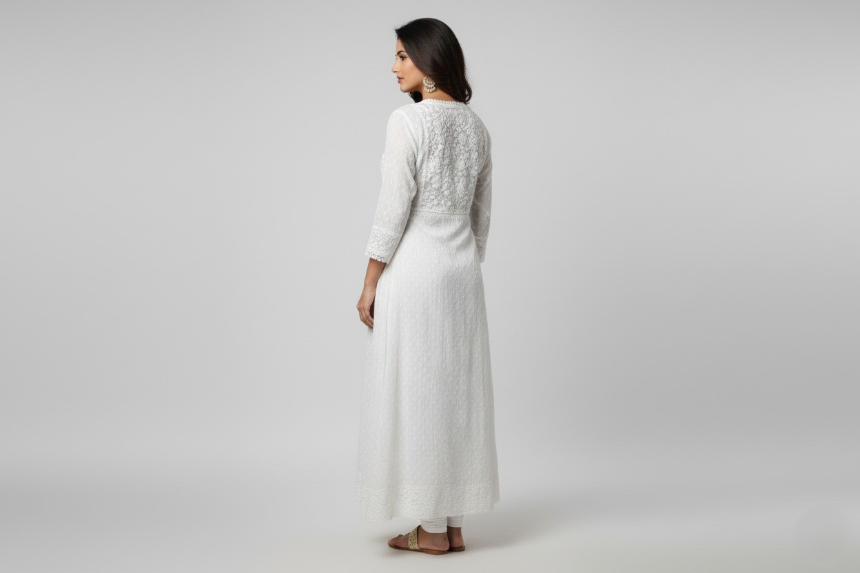 Elegant White Long Dress