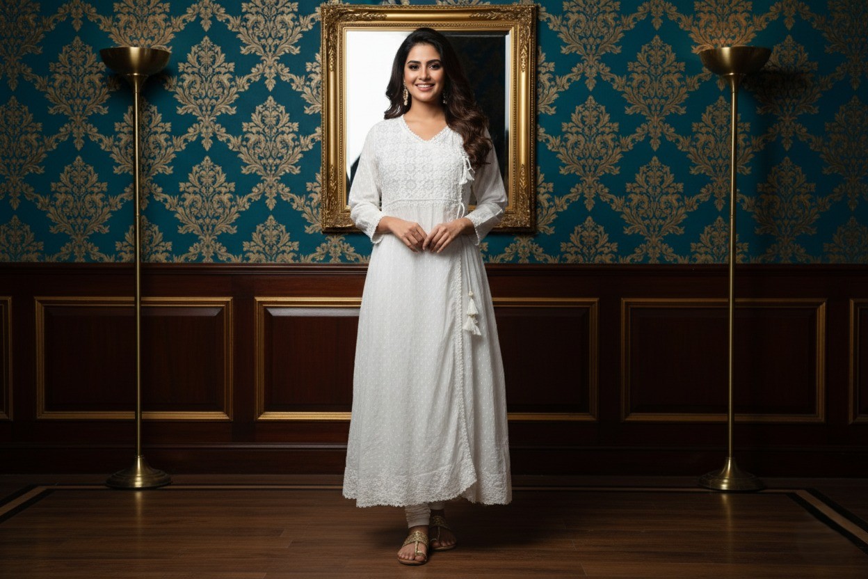 Elegant White Long Dress