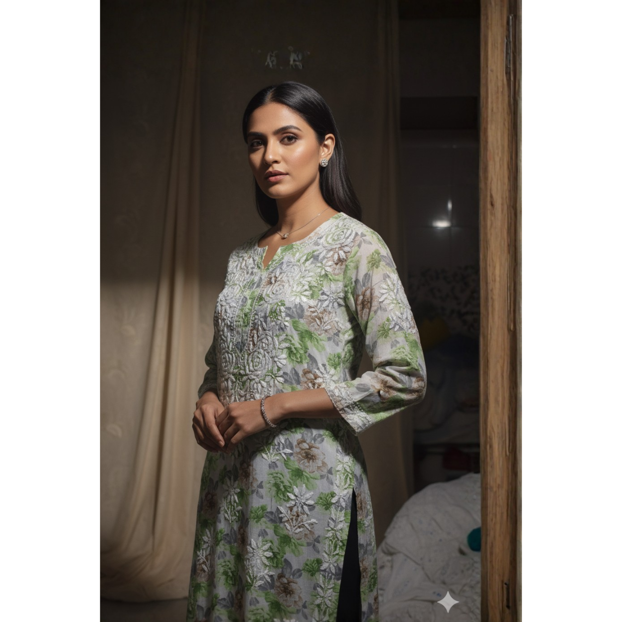 Floral Printed Kurta