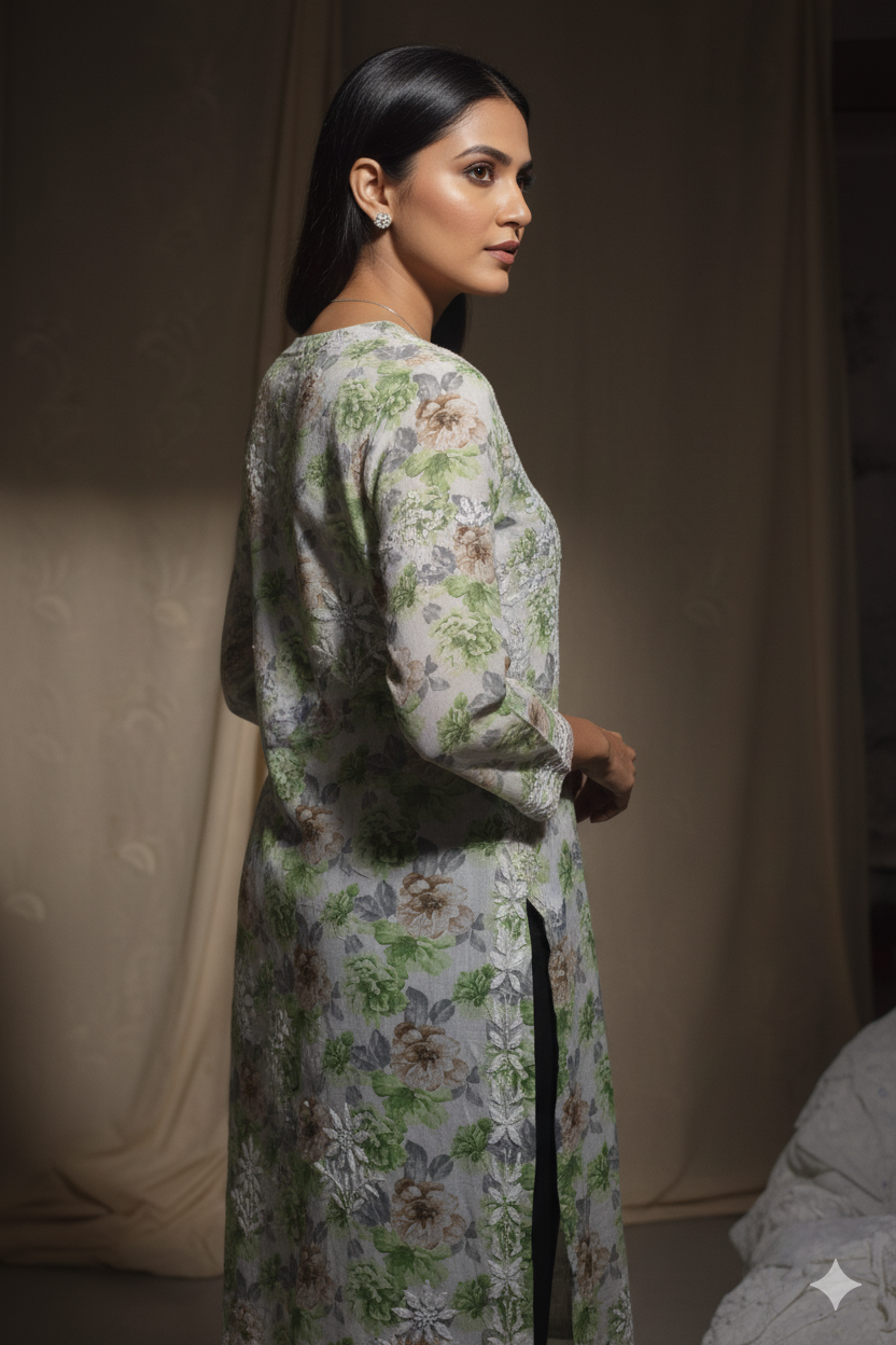 Floral Printed Kurta