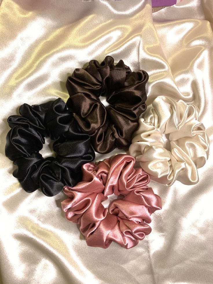 Satin Scrunchies Set
