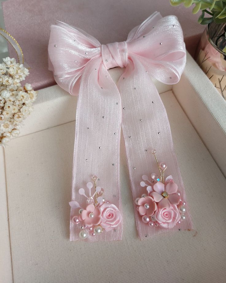 Handmade Pink Decorative Bow