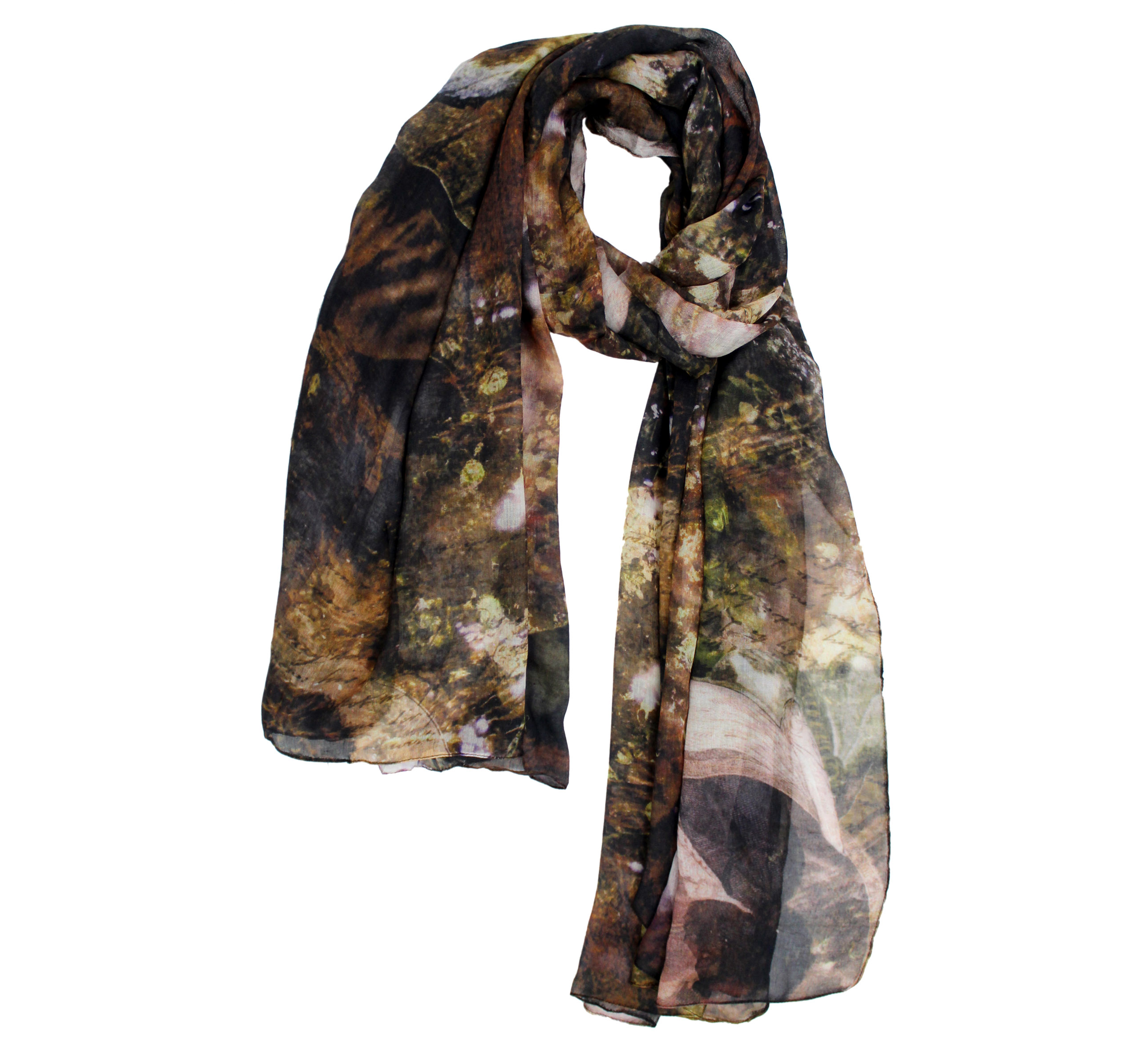Modal Scarf with ancient digital print