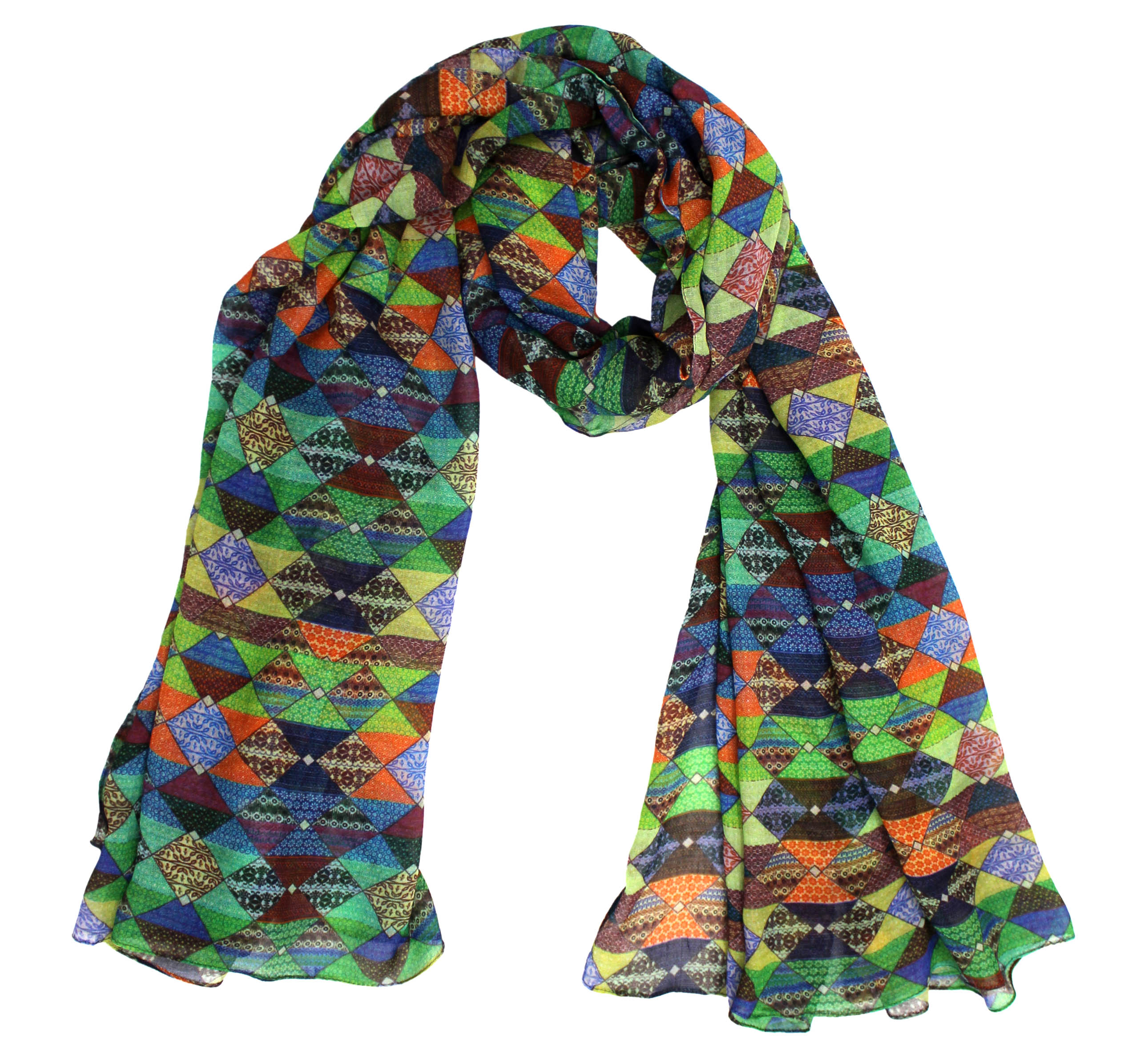 Geometric Patterned Modal Scarf