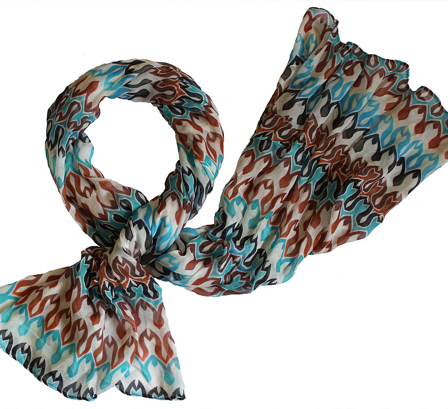 Groovy patterned Modal scarf