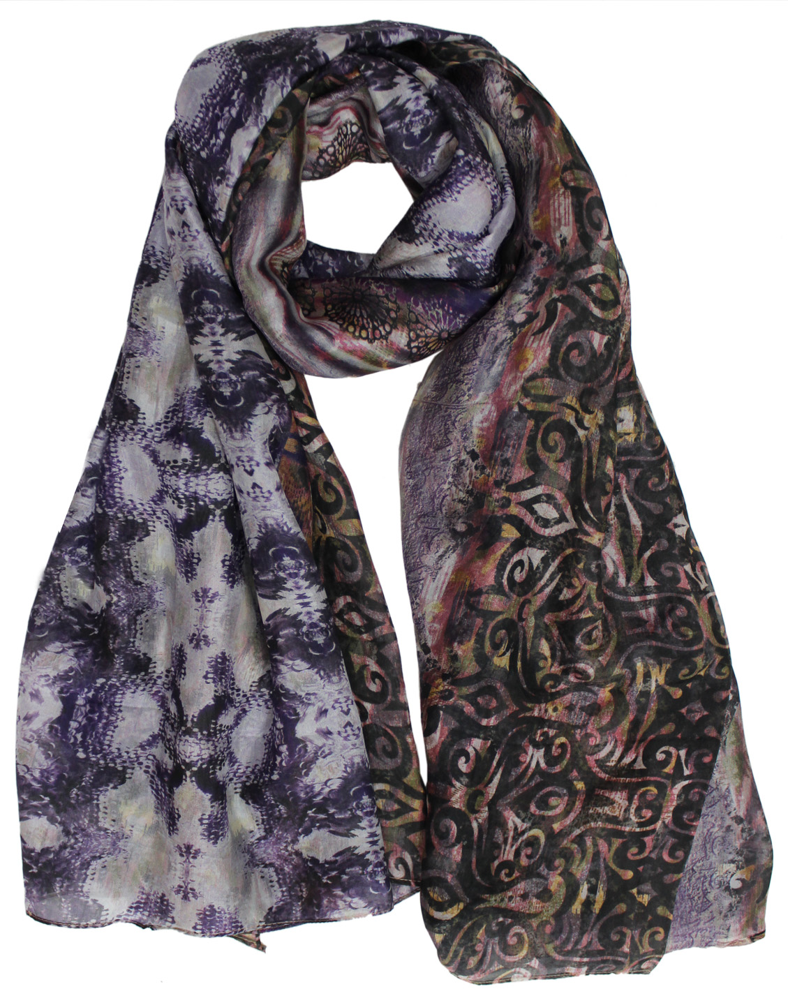 Patterned Fashion Silk Scarf
