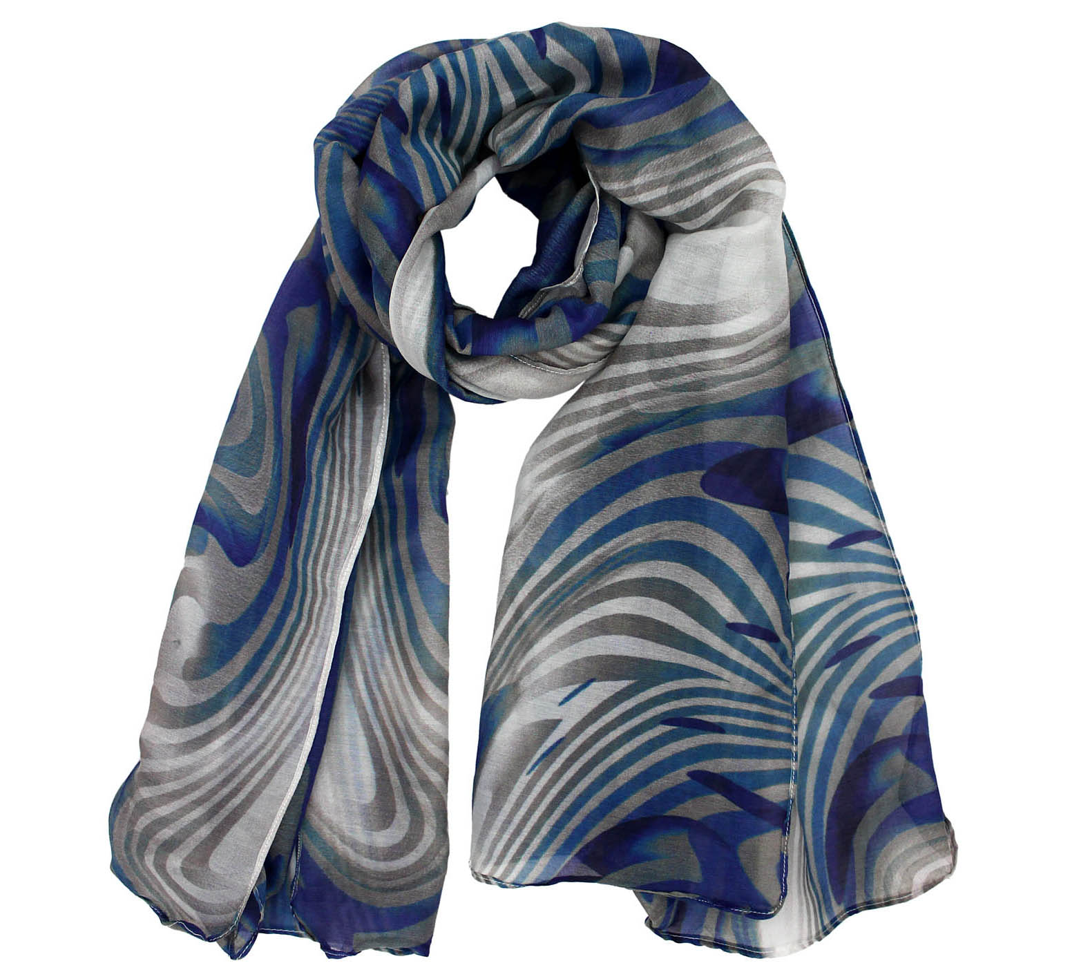 Abstract Pattern Silk Scarf