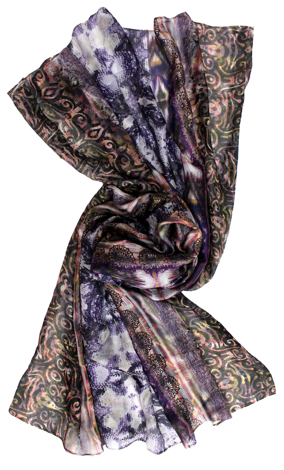 Patterned Fashion Silk Scarf
