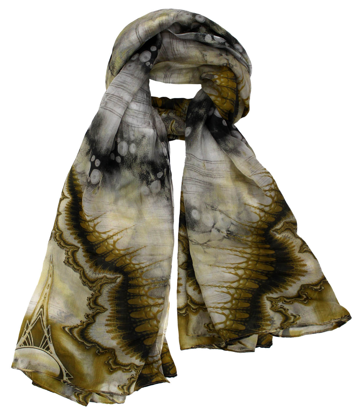 Tie dye silk scarf | fashion silk scarves