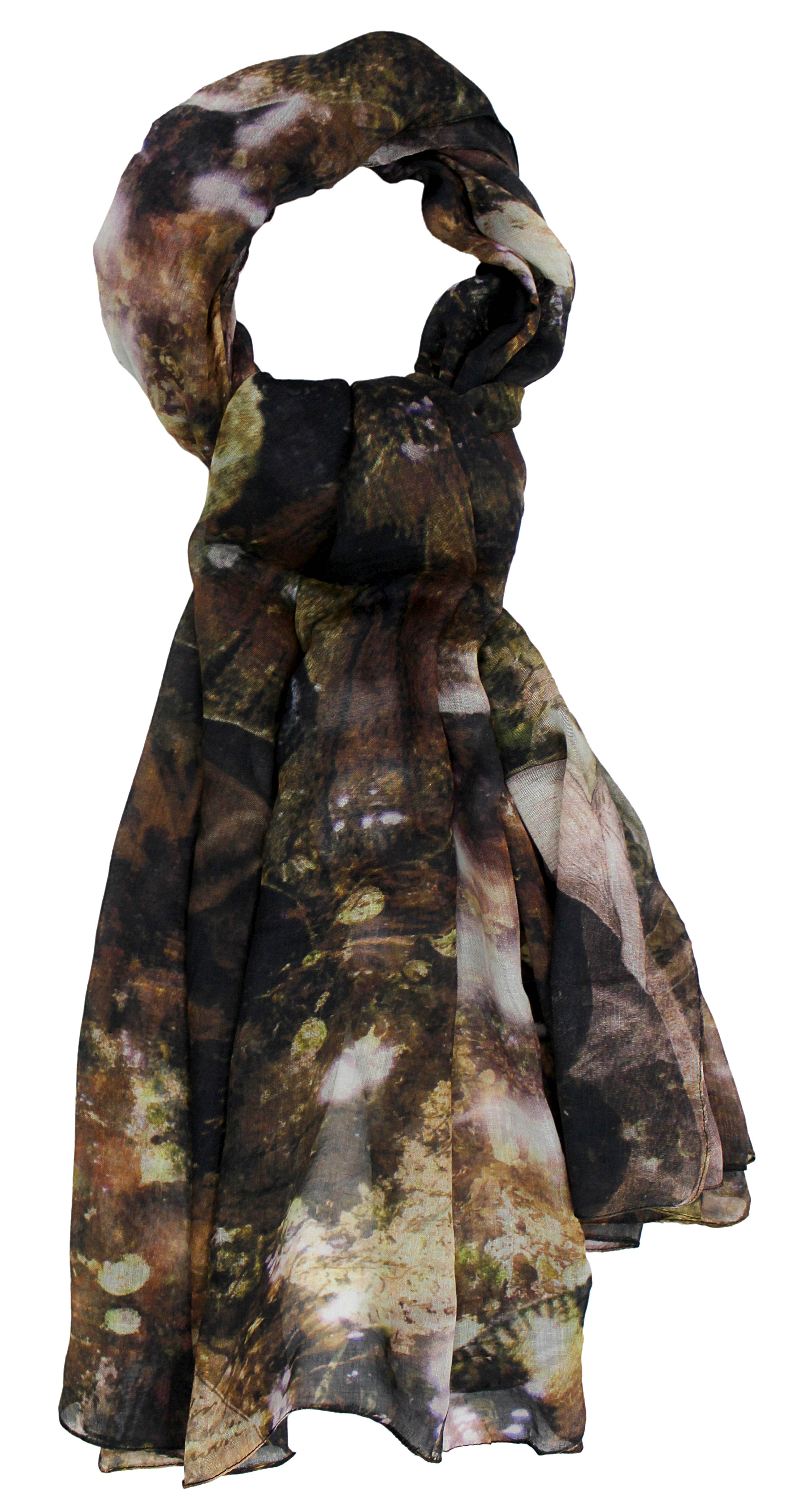 Modal Scarf with ancient digital print