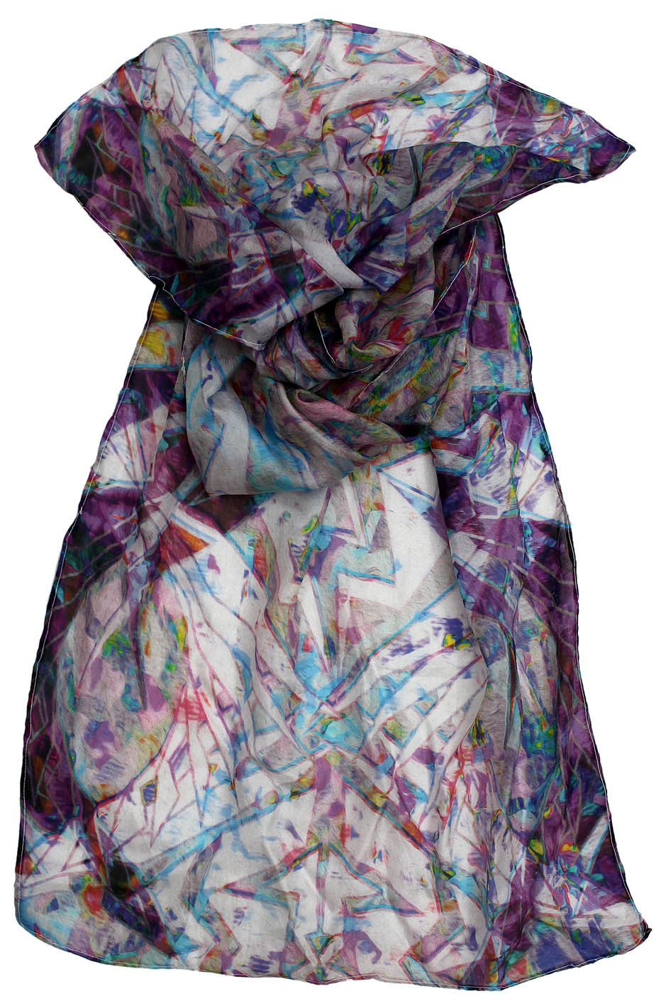 Colorful Abstract Print Scarf