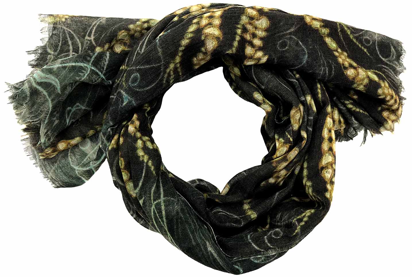 Abstract wool Scarf for winter
