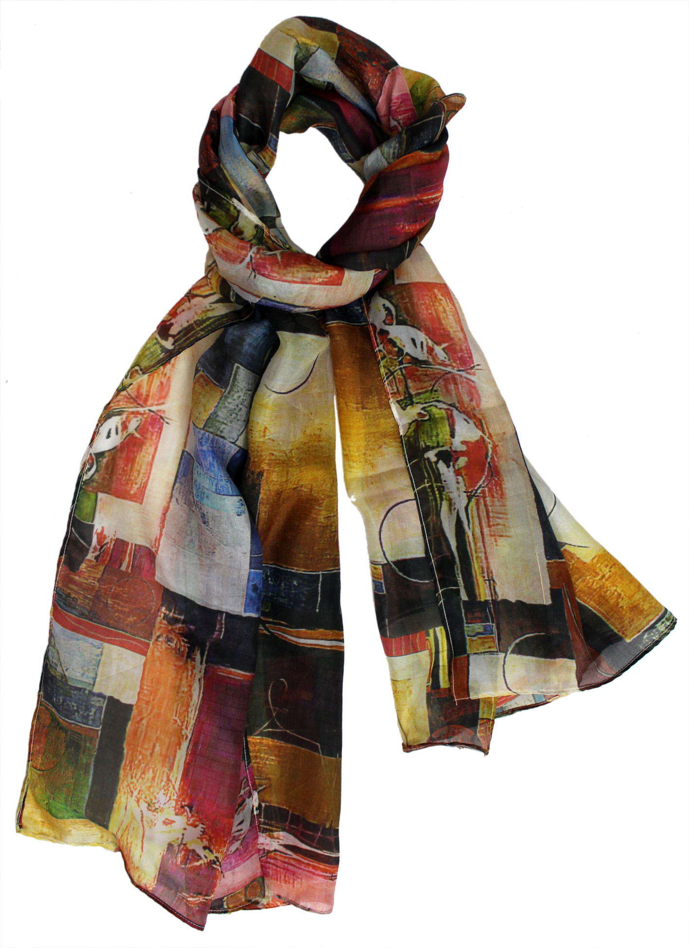 Elegant Silk Scarf | Womens oblong scarves