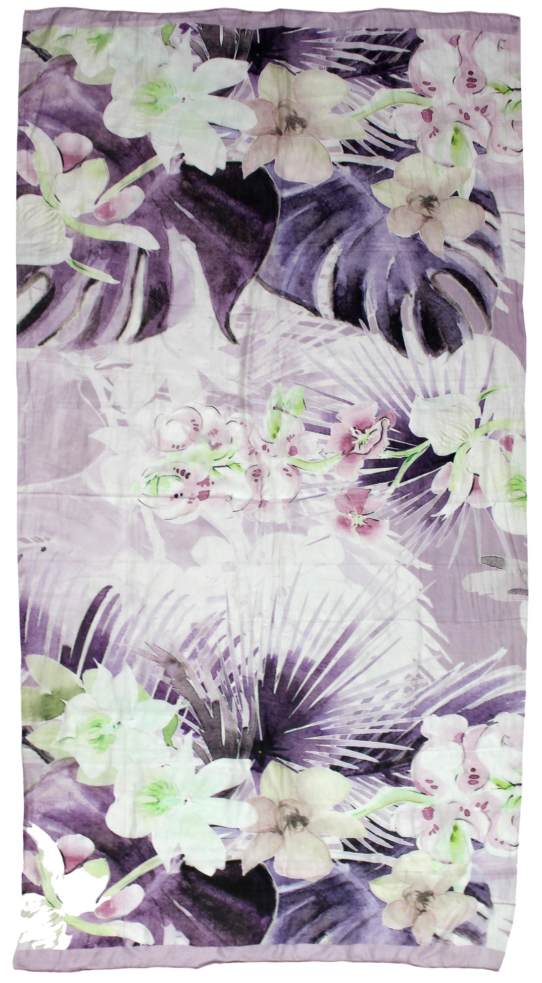 Floral Patterned Silk Scarf