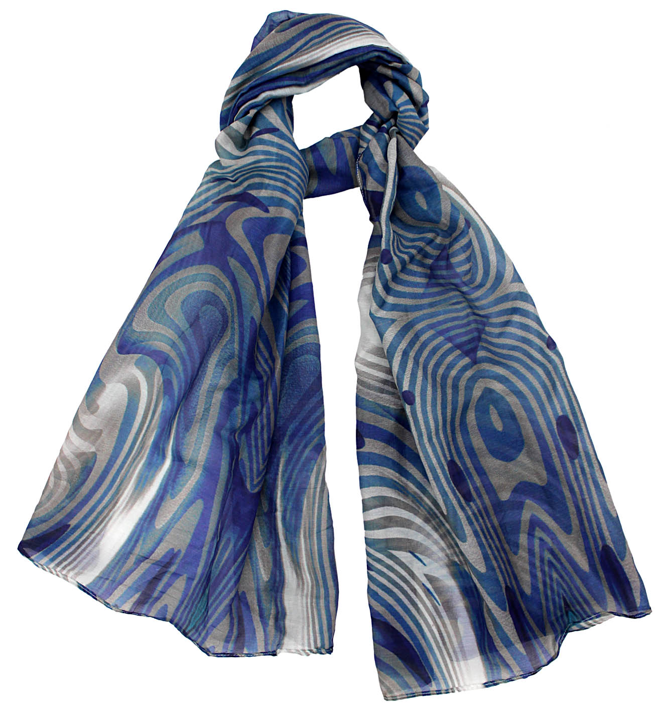 Abstract Pattern Silk Scarf