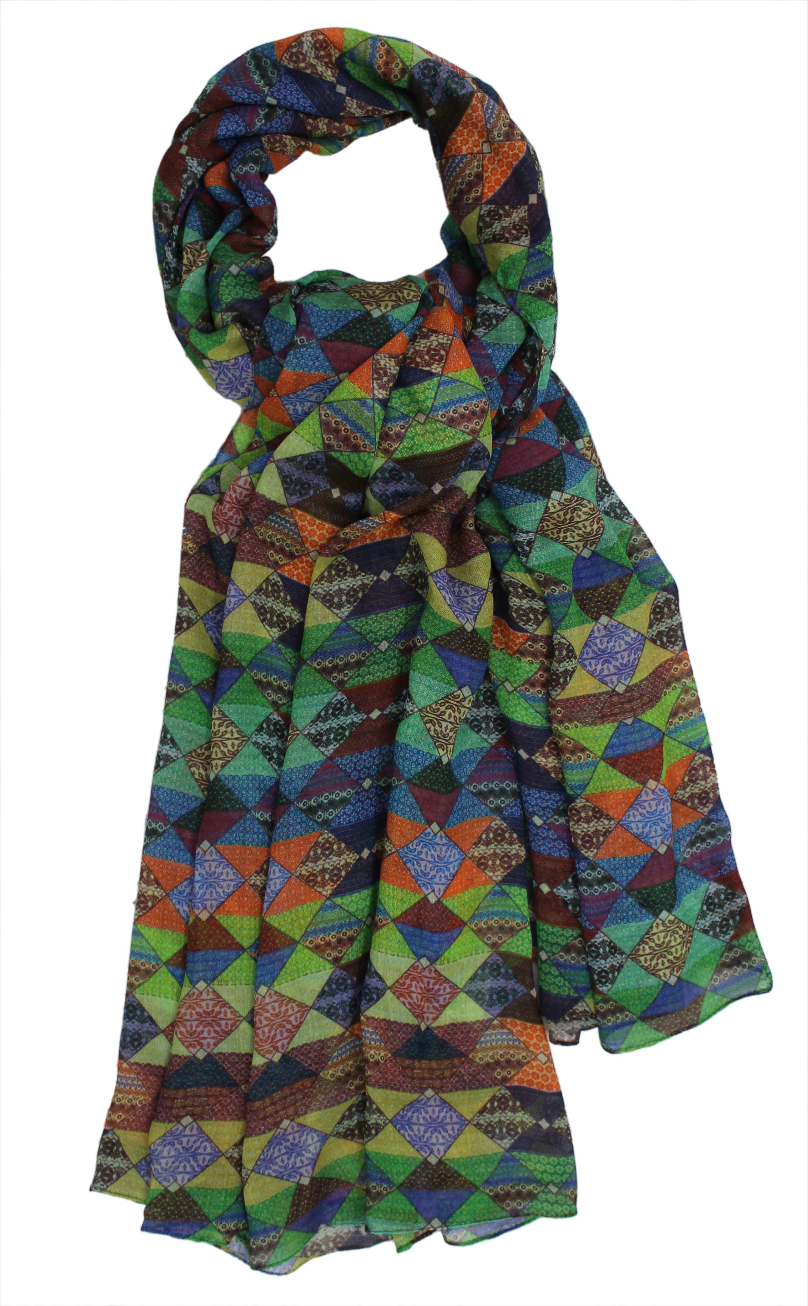 Geometric Patterned Modal Scarf