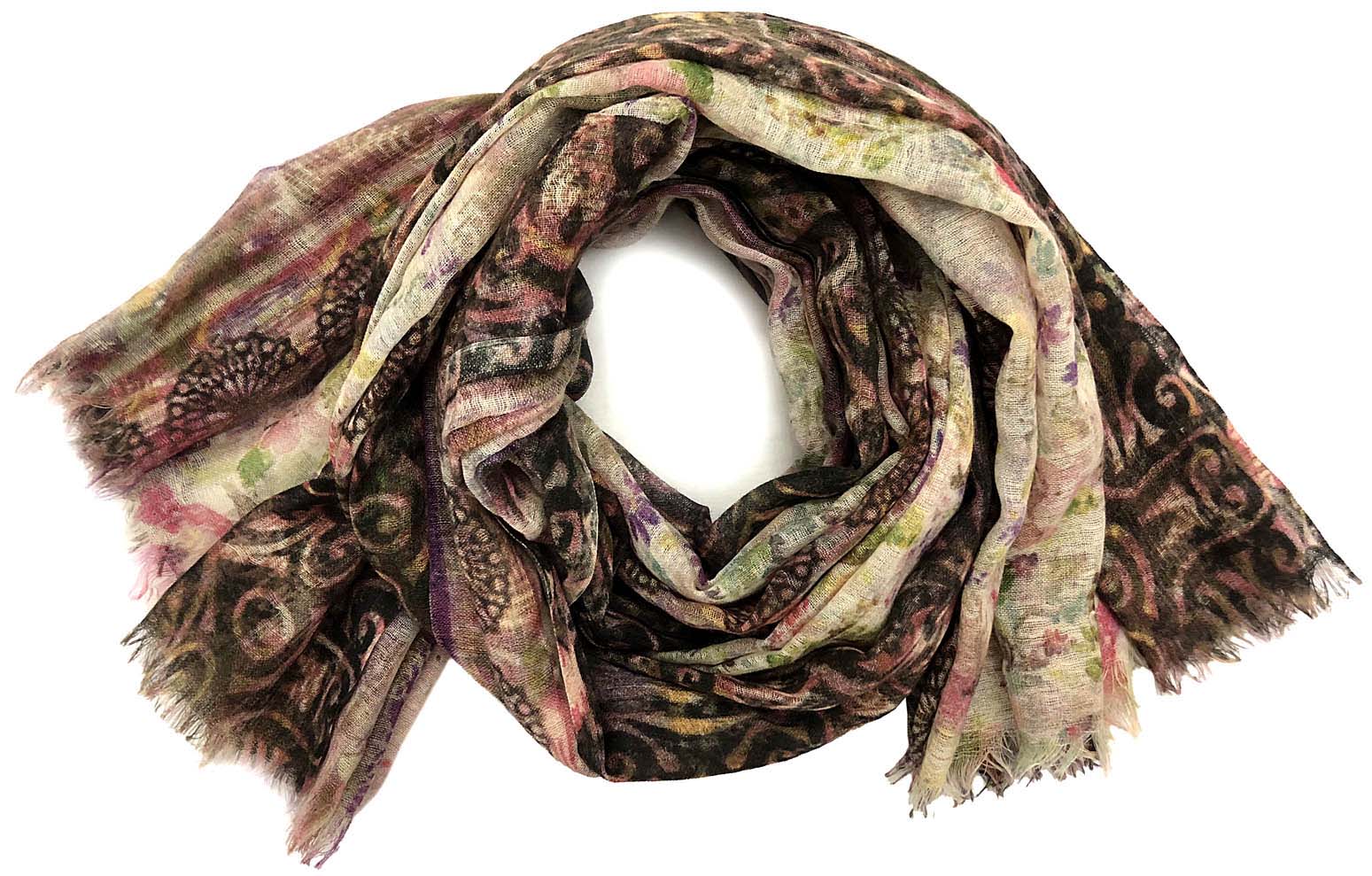 Elegant Patterned wool Scarf