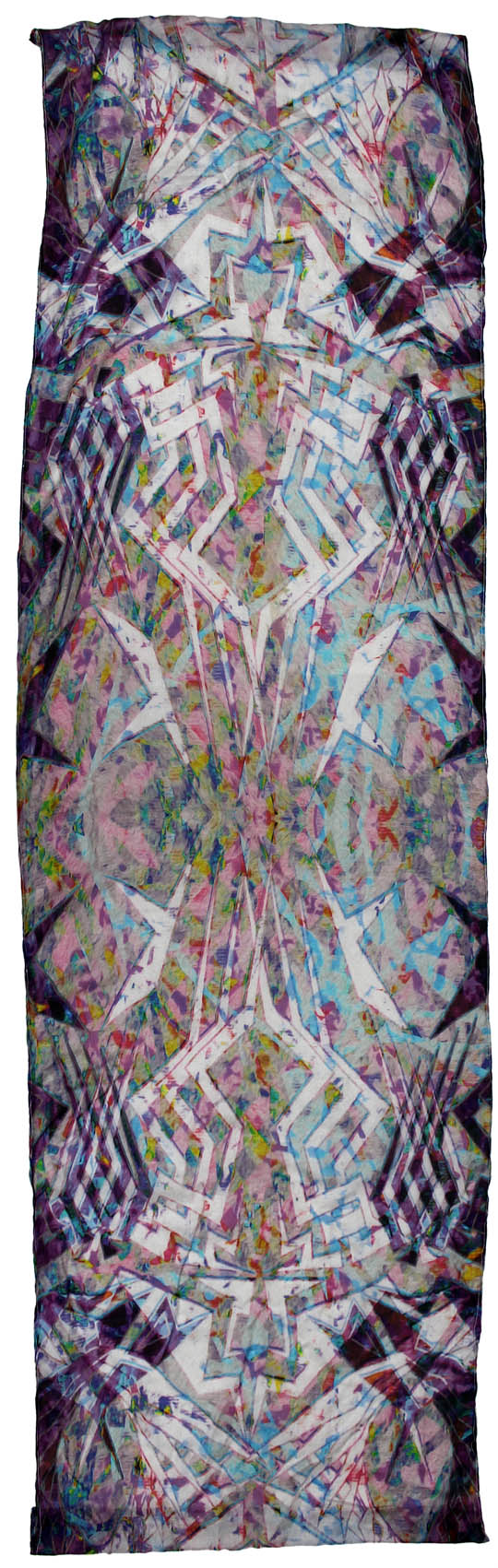 Colorful Abstract Print Scarf