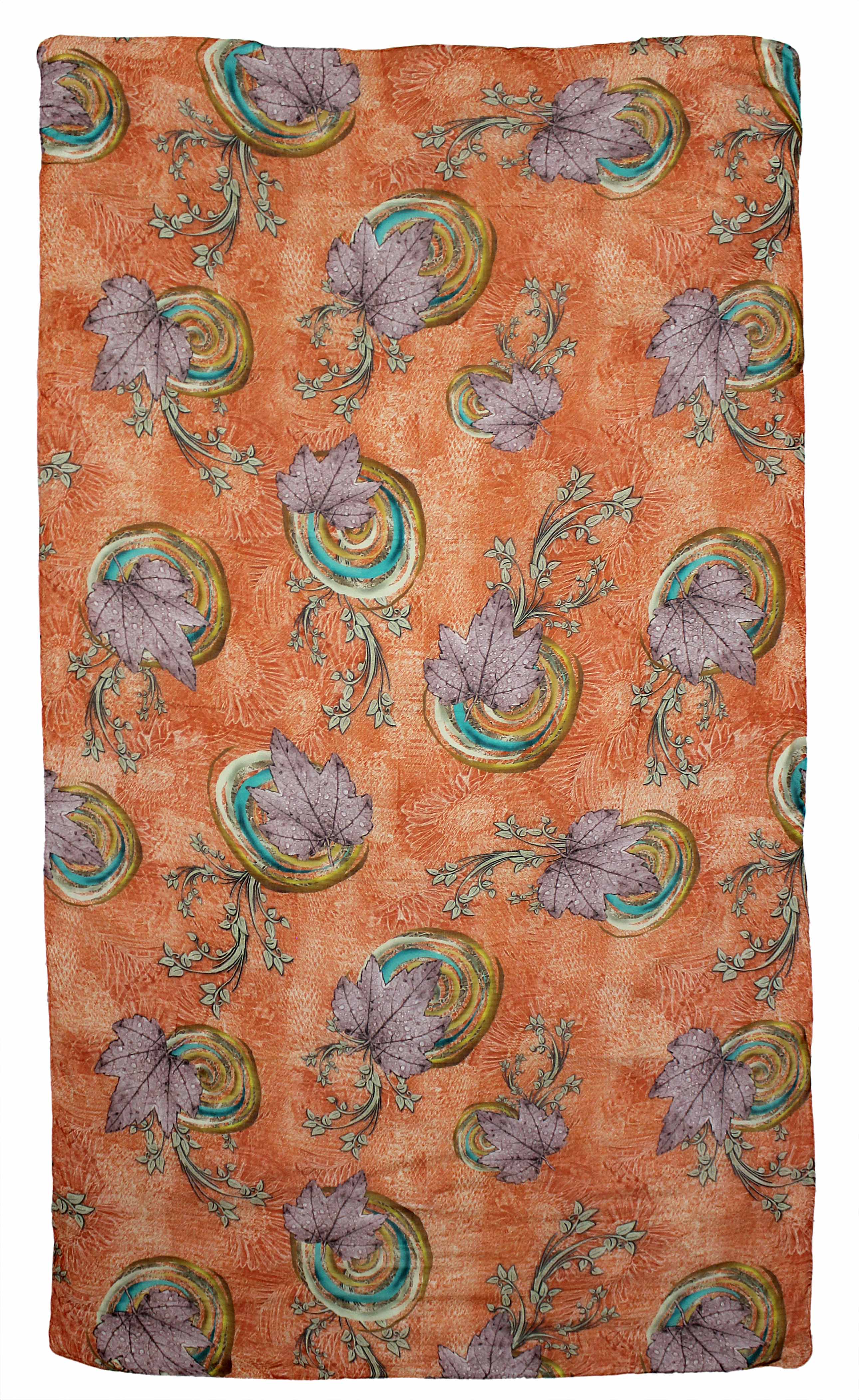 Mapple leaf Orange Modal Scarf
