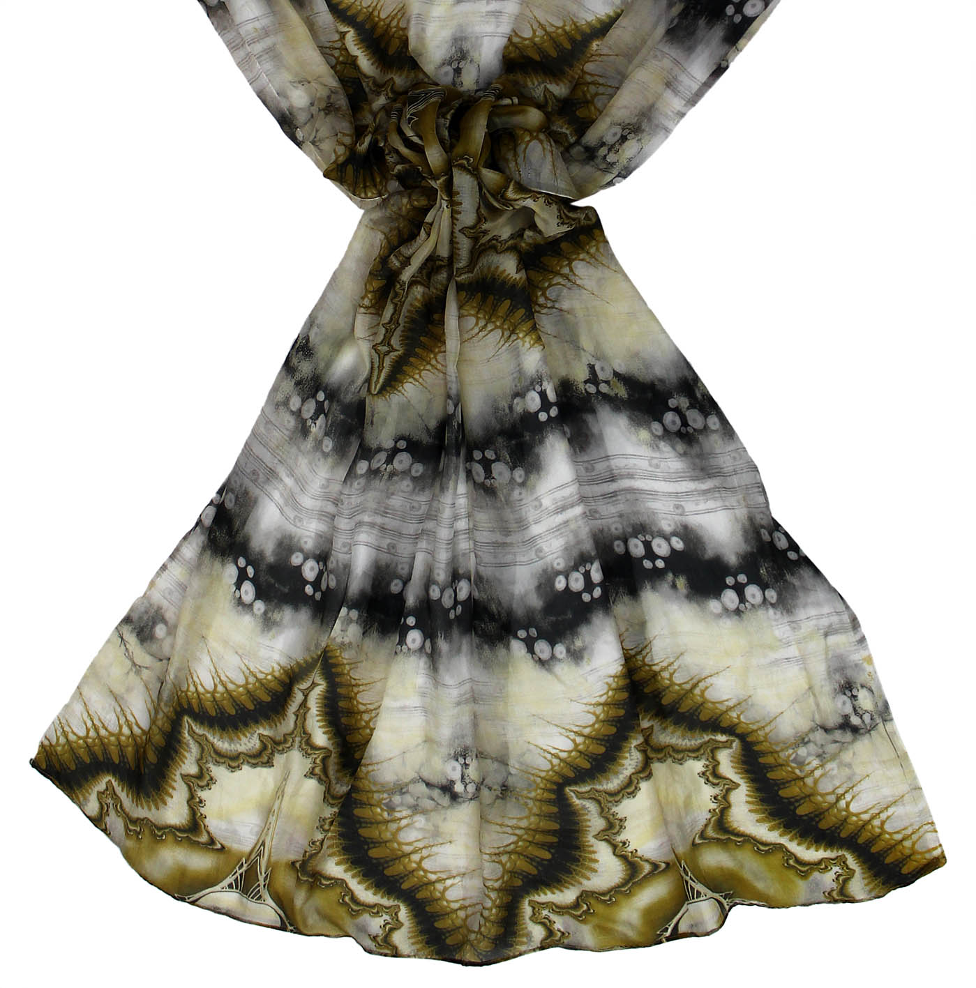 Tie dye silk scarf | fashion silk scarves