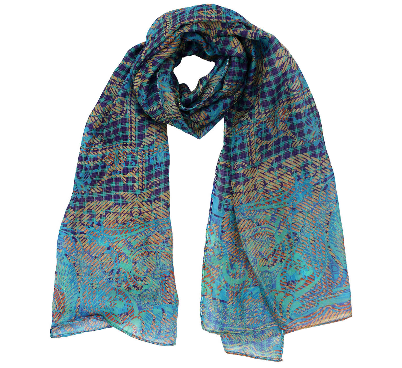 Oblong-silk-scarf